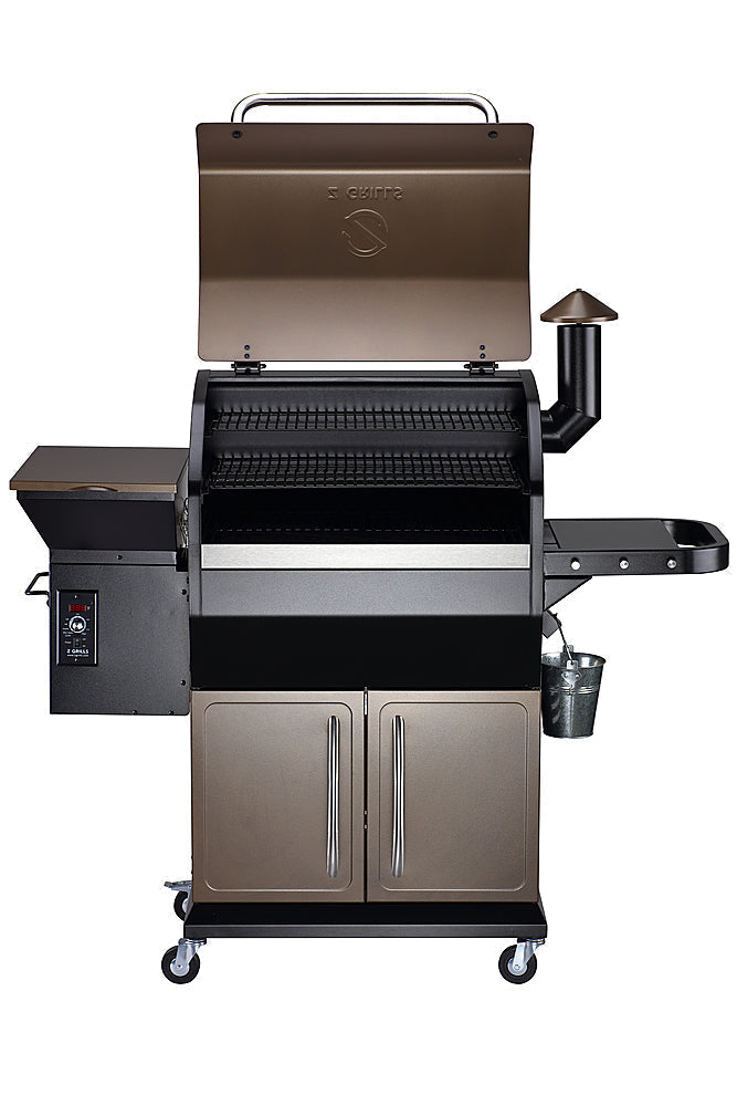 Z Grills - Wood Pellet Grill and Smoker with Cabinet Storage 1060 sq. in. ZPG-1000D - Bronze