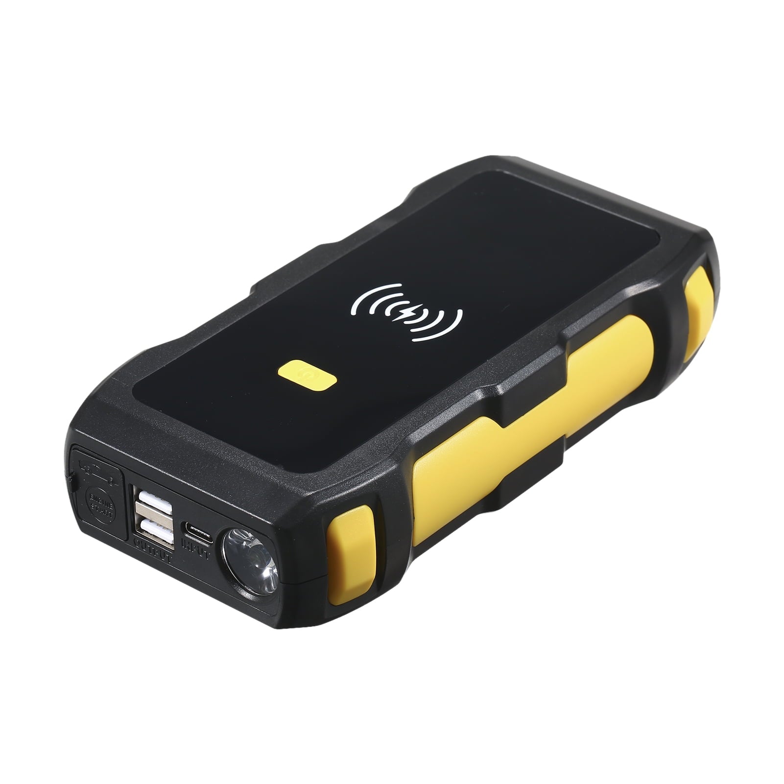 Htovila Strong Car Jump Starter and Bank Large Capacity 1200A Peak Portable Car Battery Starter with /USB Wireless Quick Safety Protection