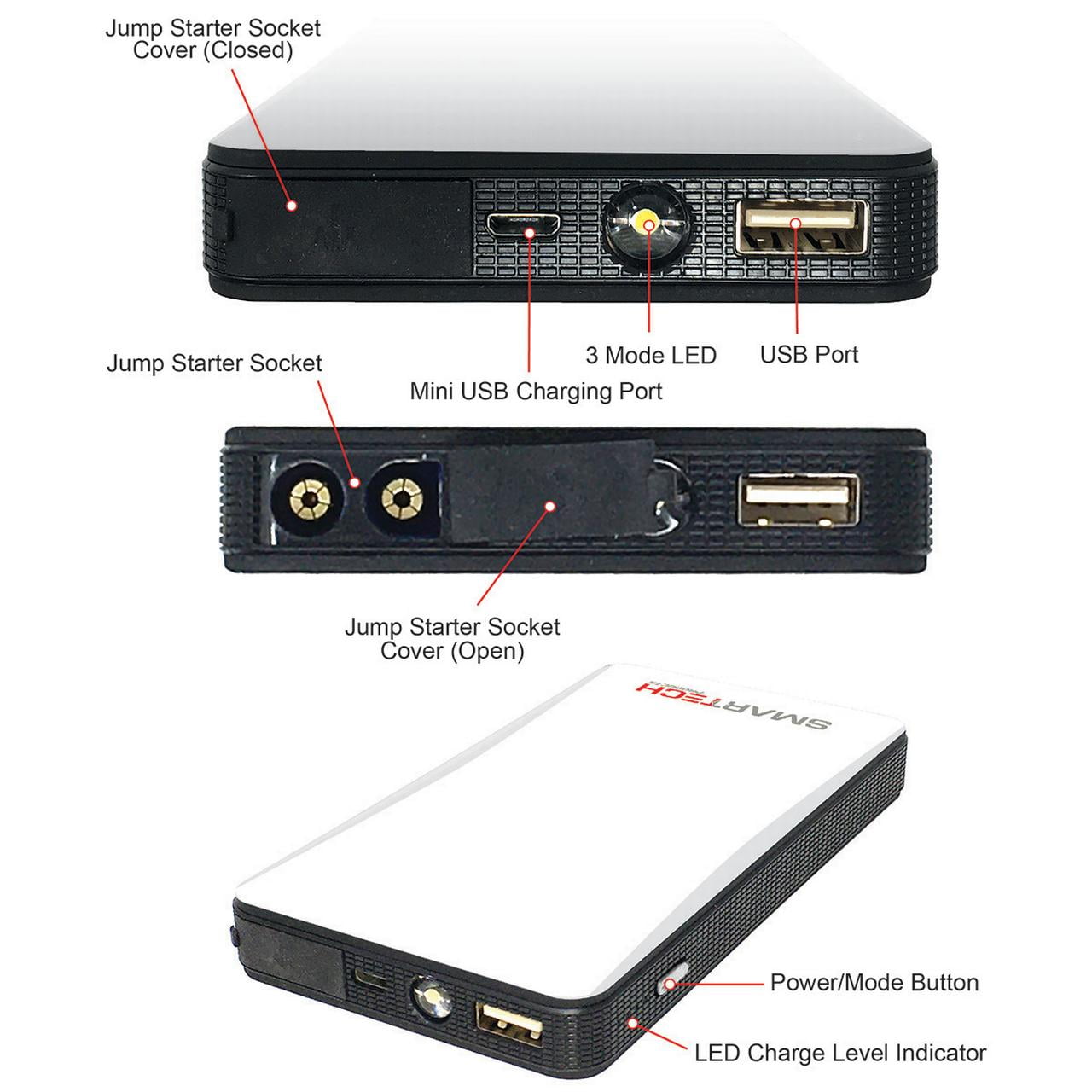Smartech GSK-6000 6000A Wheel Battery Charger Maintainer Engine Starter
