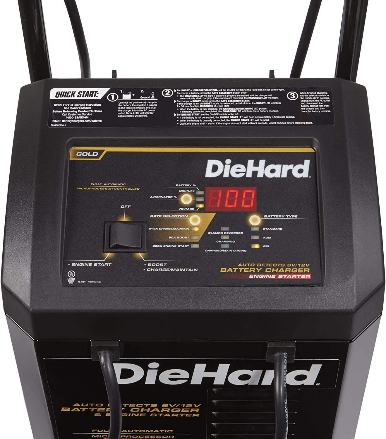 DieHard Automatic 12 V 250 amps Battery Charger/Engine Starter