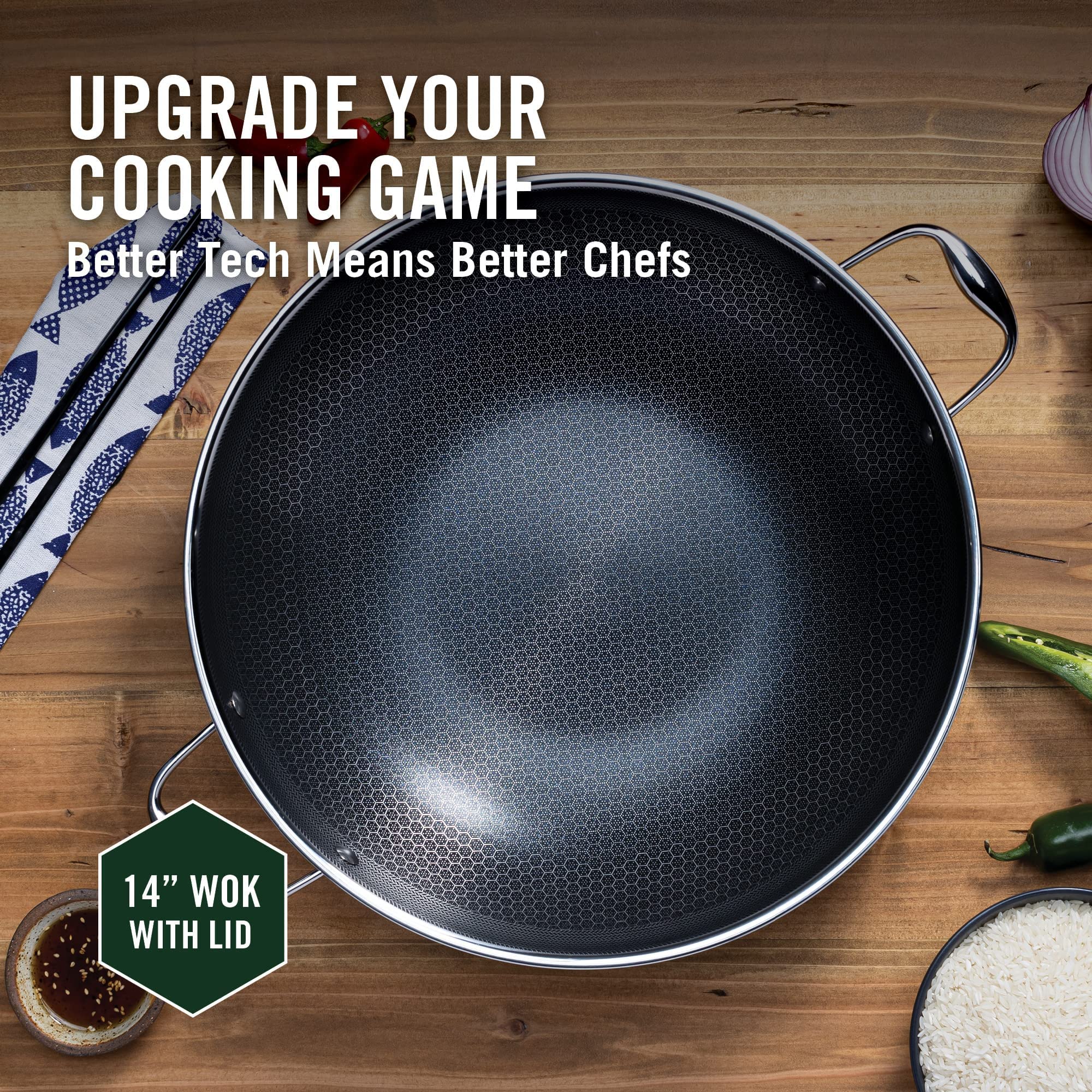 HexClad Nonstick Dishwasher Friendly Compatible