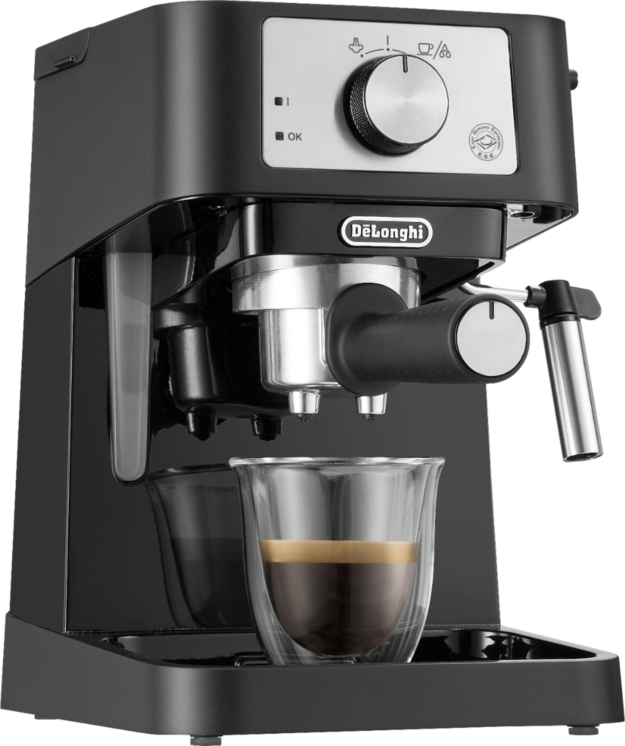 De'Longhi - Stilosa 15 Bar Pump Espresso Machine EC260BK - Black and Stainless