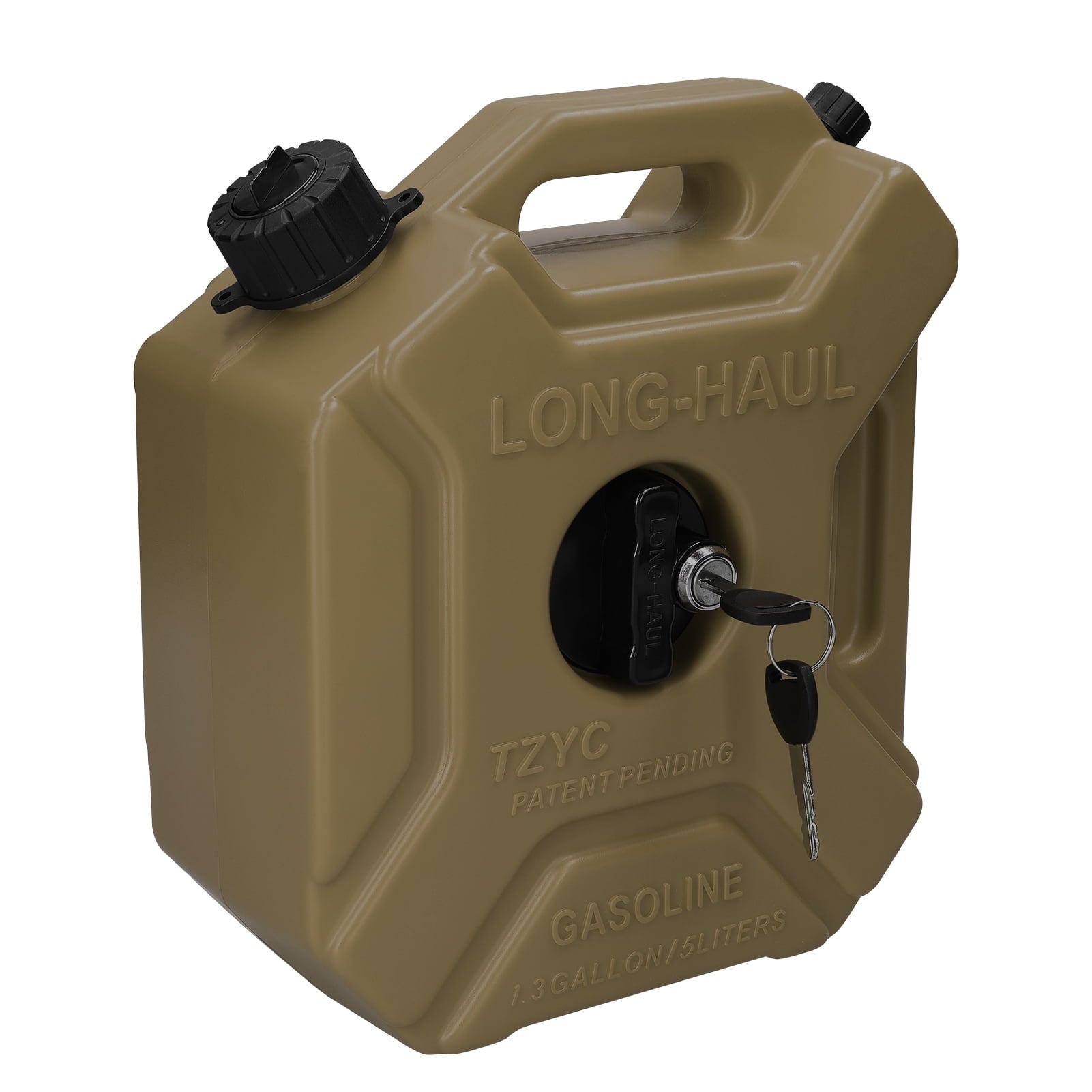 OWSOO Plastic bucket,Fuel Tanks Portable Diesels Containers -Static Tanks Key Car Tanks 5L -Static Tanks Lock Plastic bucket Car SUV 5L Portable ATV Off-Road Vehicle Tanks Portable 1.3 Nebublu