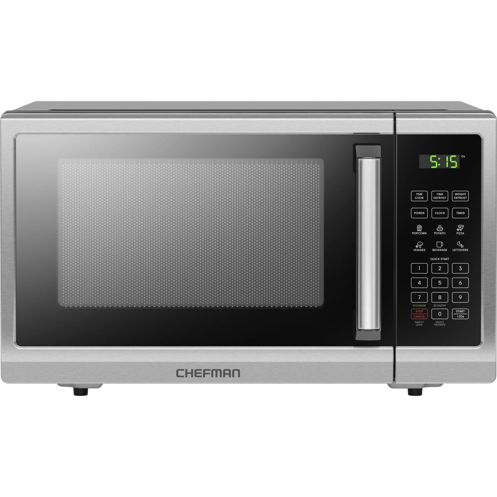 Chefman Countertop Microwave Stainless Essentials