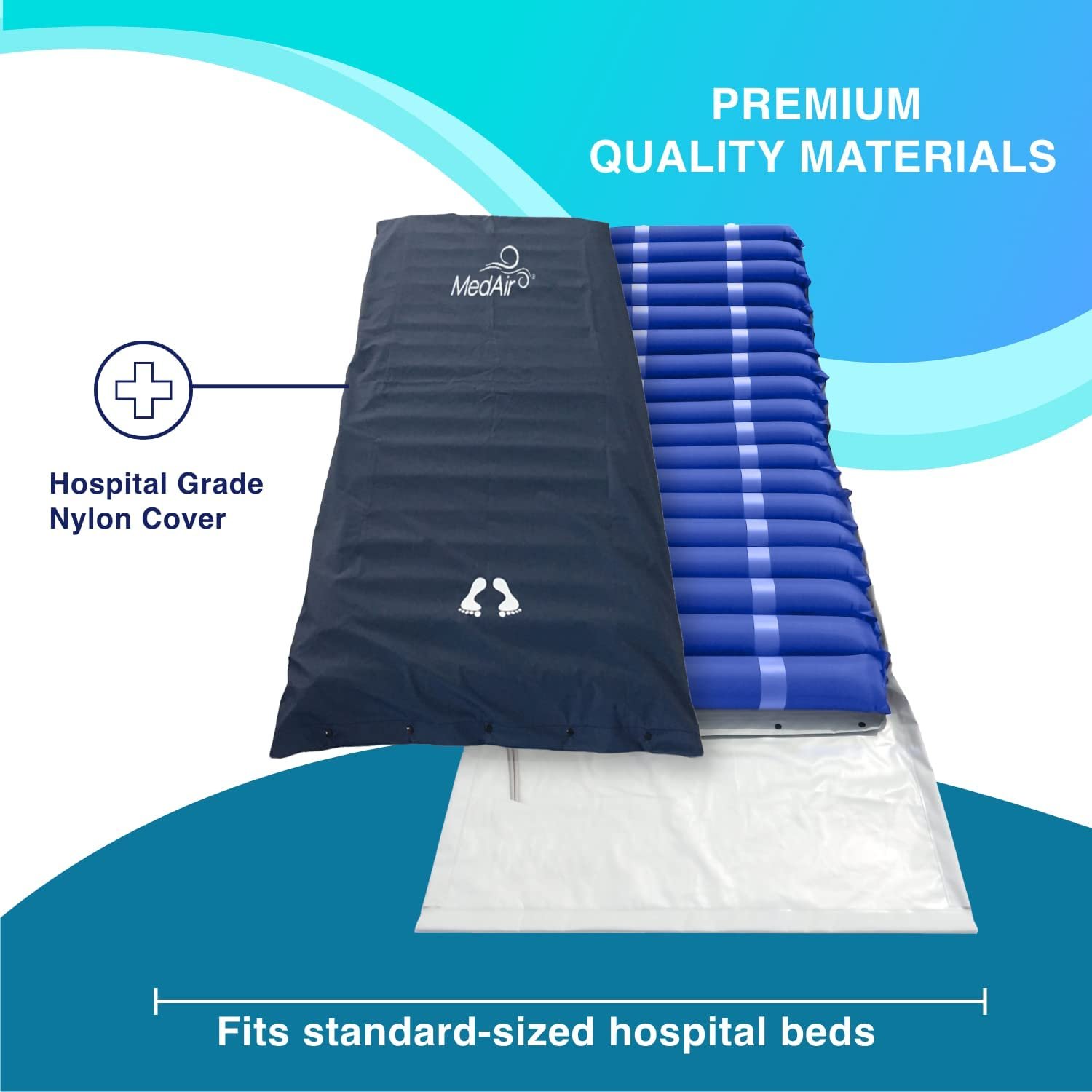 MedVance Comfort Alternating Air Pressure Mattress Pad with Ultra Quiet Alternating Pump (Mattress & Pump only)