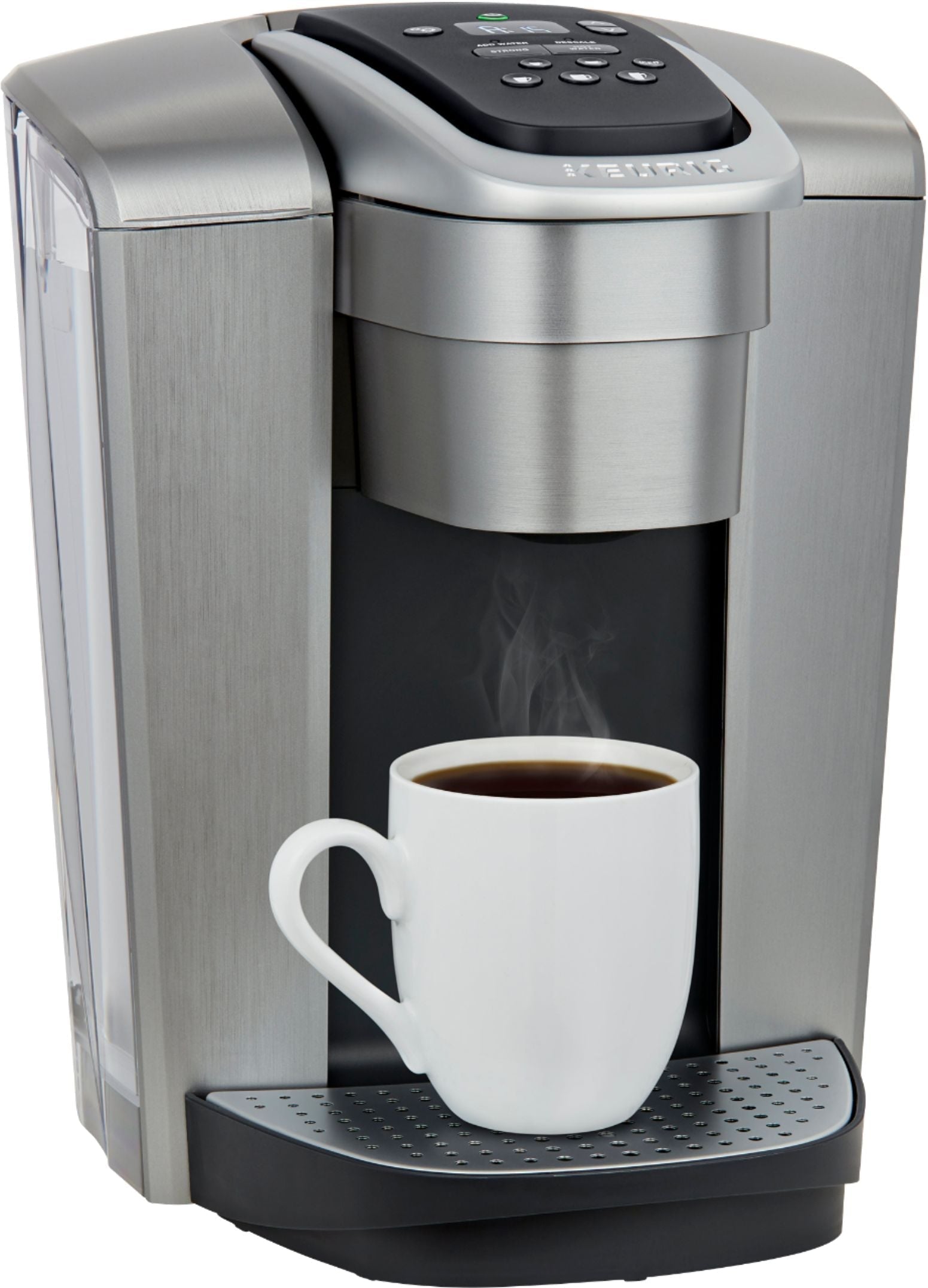 Keurig - K-Elite Single Serve K-Cup Pod Coffee Maker - Brushed Silver