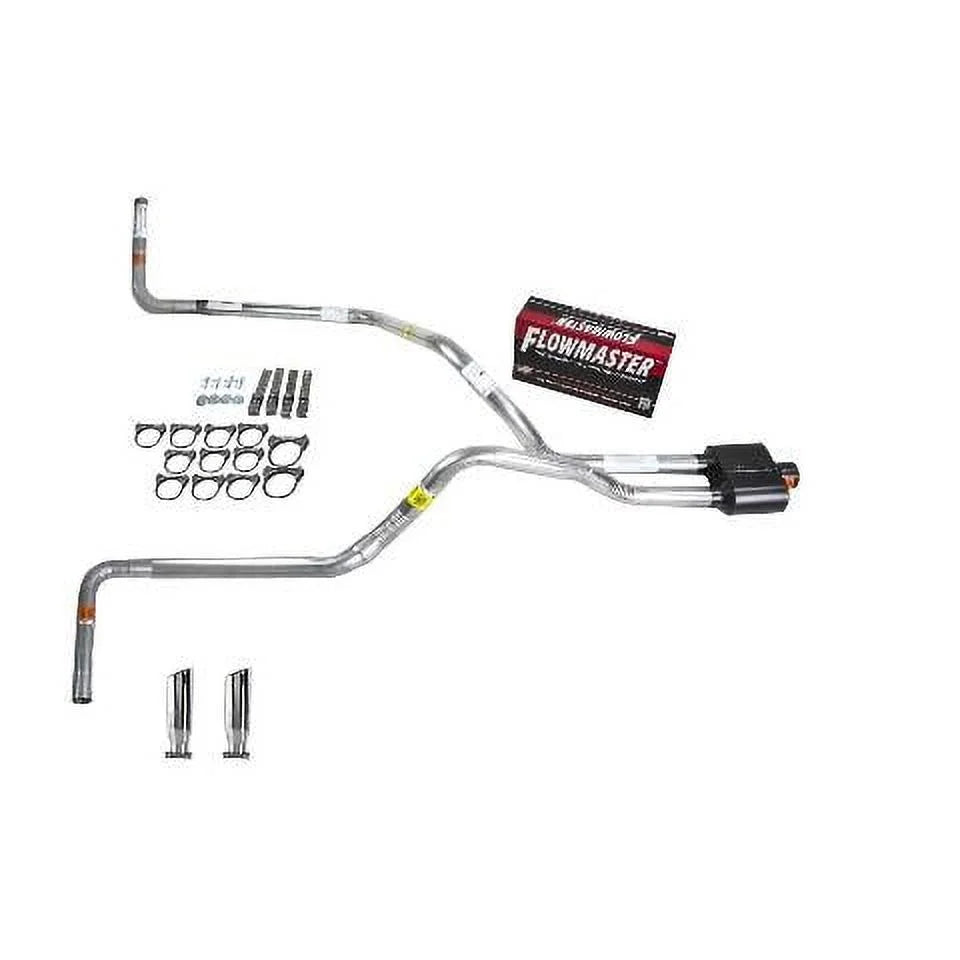 Silverado 88-95 dual exhaust 2.5 pipe Flowmaster Super 10 RC Tip Side Exit