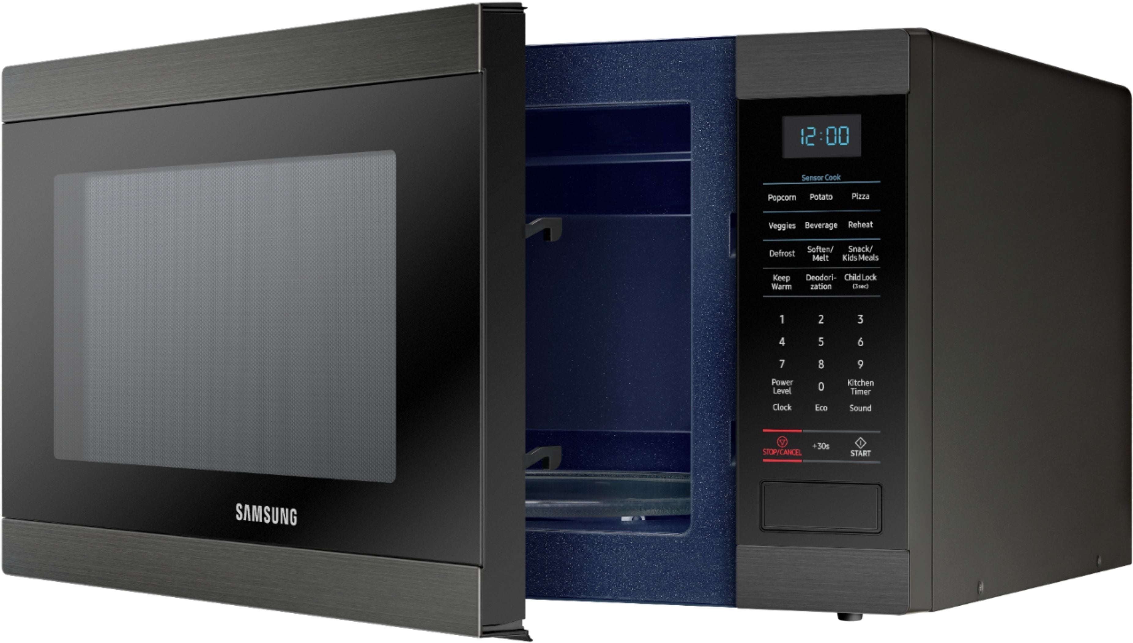 Samsung - 1.2 cu. ft. Countertop Convection Microwave with PowerGrill - Black