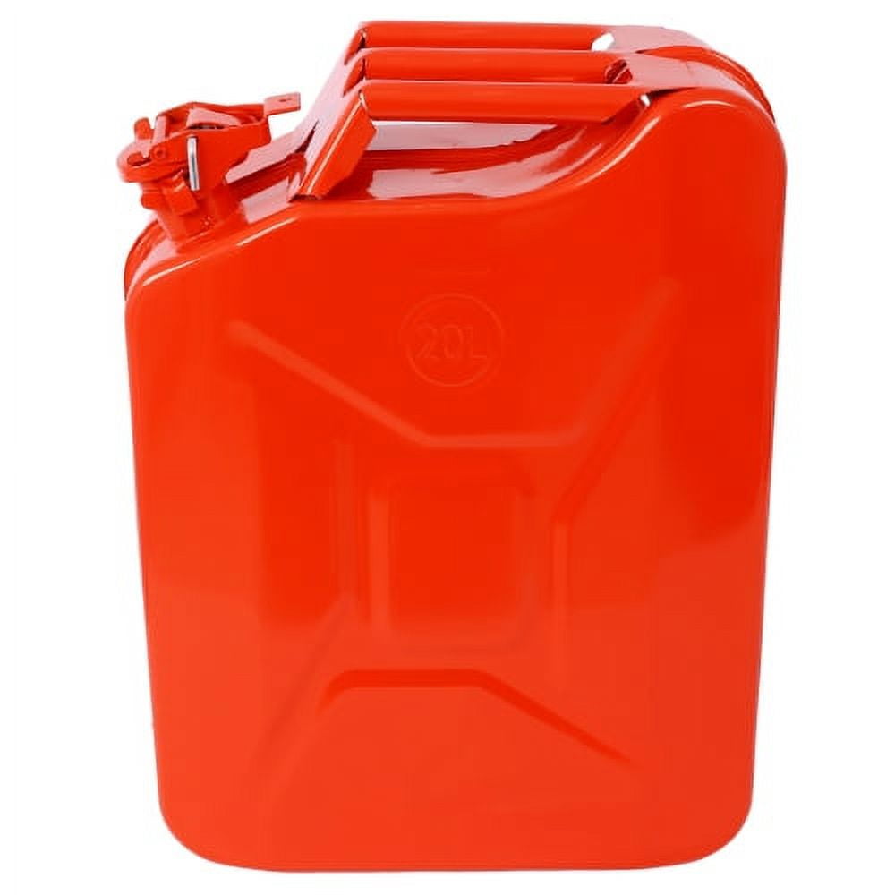 5 Gallon) Jerry Fuel Can with Flexible Spout, Portable Jerry Cans Fuel Tank Steel Fuel Can, Fuels Gasoline Cars, Trucks, Equipment, RED 3pcs/set