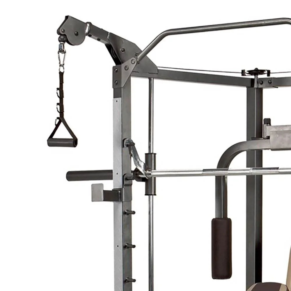 Marcy Combo Heavy Duty Full Body Home Exercise Gym Equipment, Gray/Brown