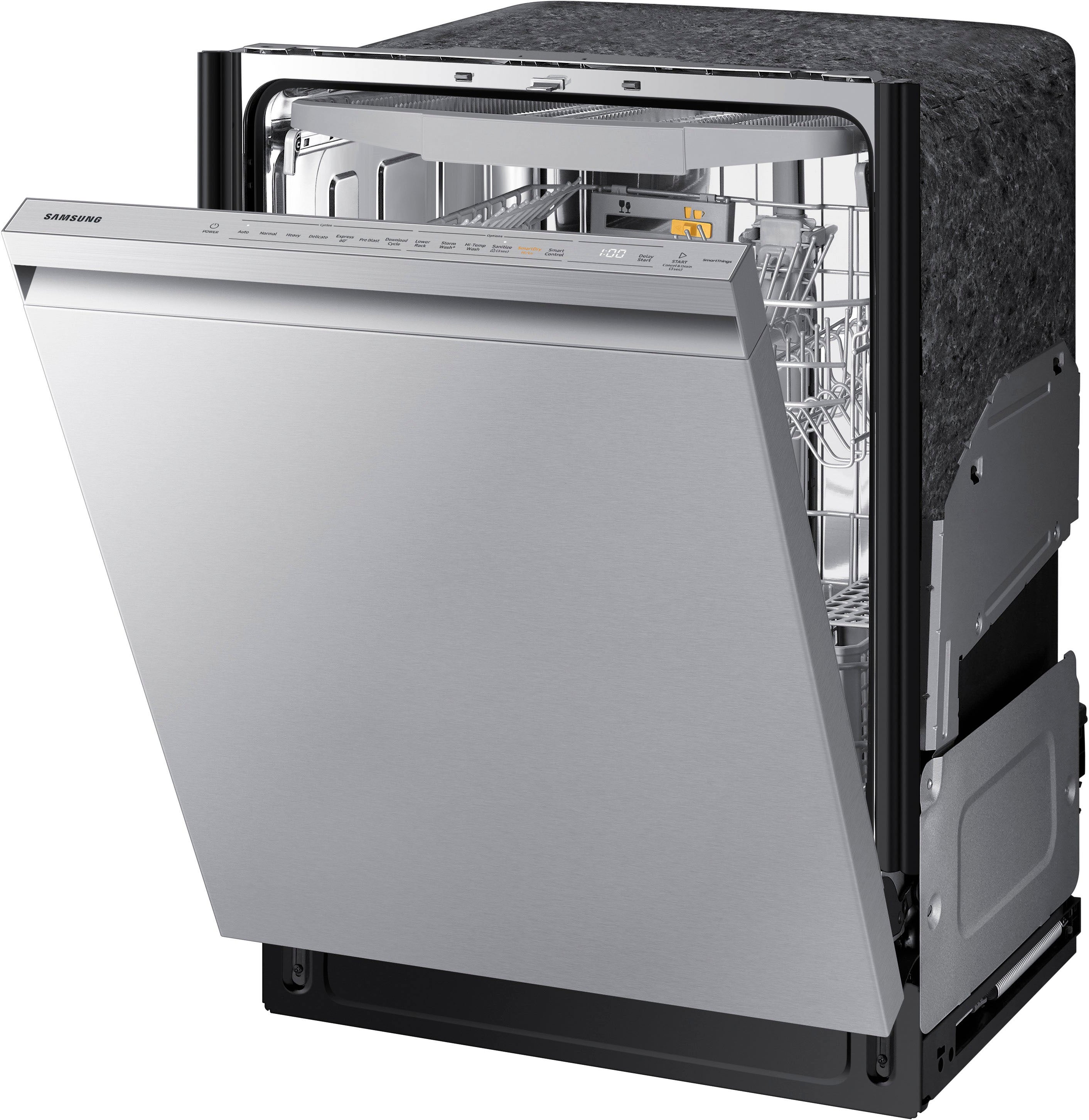 Samsung - Smart 42dBA Dishwasher with StormWash+ and Smart Dry - Stainless steel