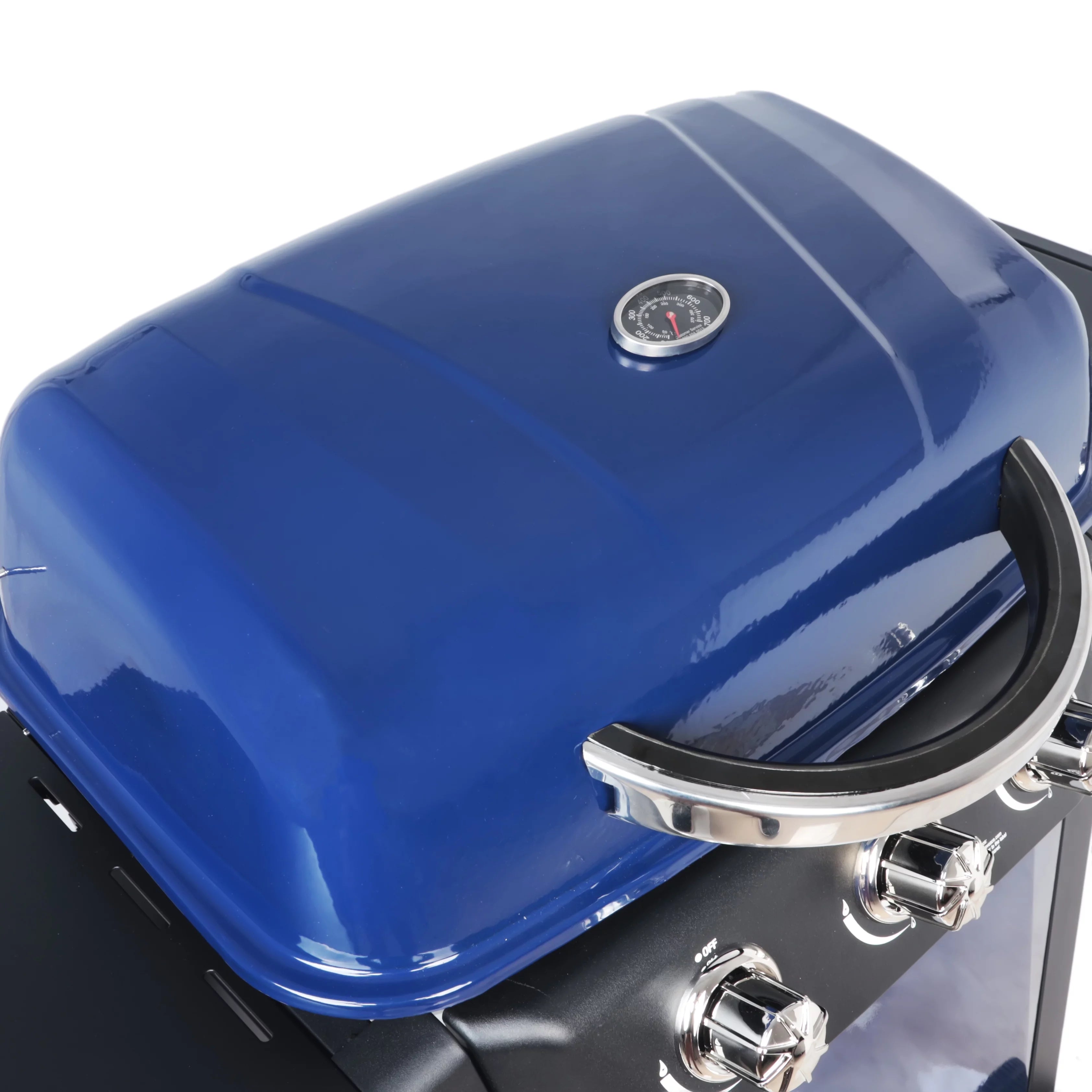 RevoAce 3 Burner Propane Gas Grill Including a Side Burner, Blue Sapphire, GBC1729WBS, New