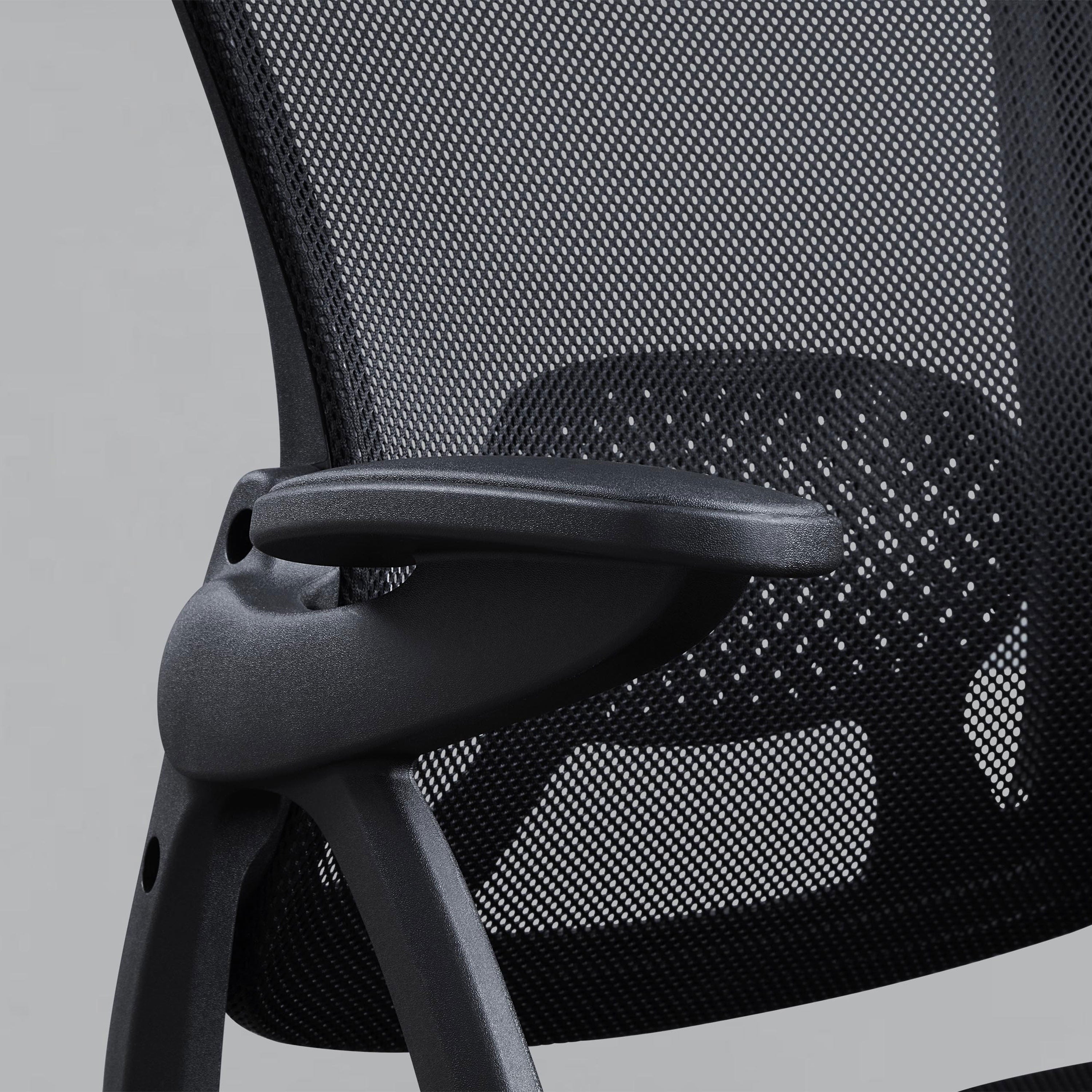 Mainstays Ergonomic Office Chair with Adjustable Headrest, Black Fabric, 275lb capacity