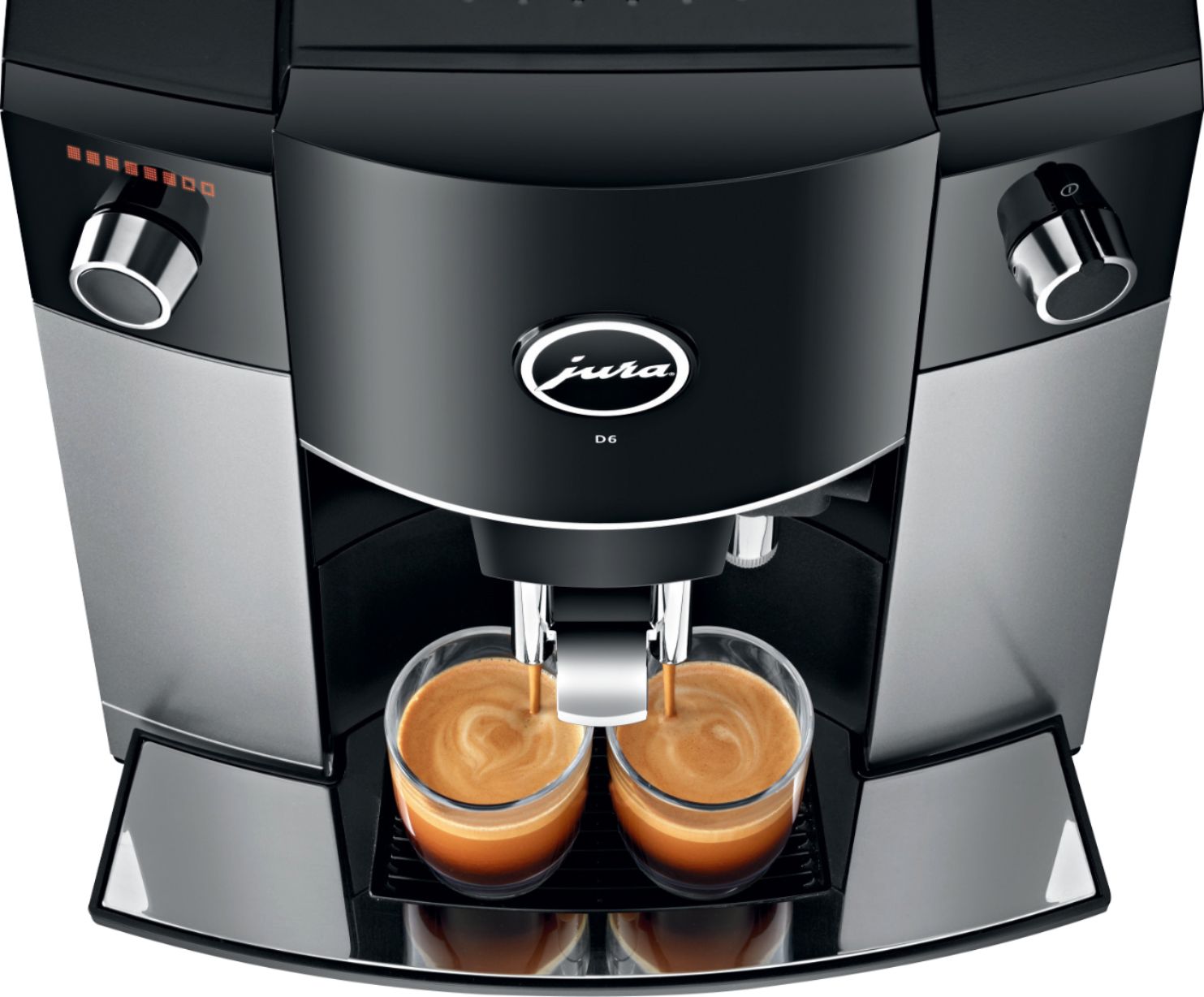Jura - D6 Automatic Coffeemaker and Espresso Machine - Platinum