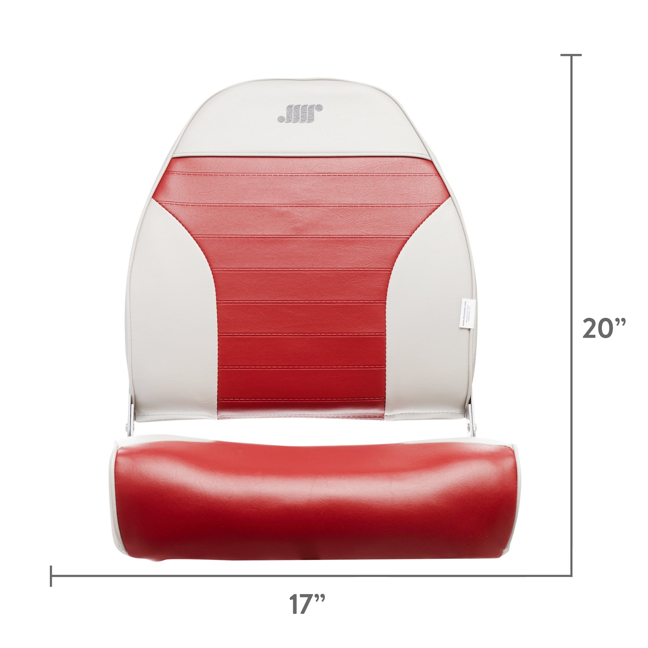Wise 8WD588PLS-661 Standard High Back Boat Seat�� Grey/Red