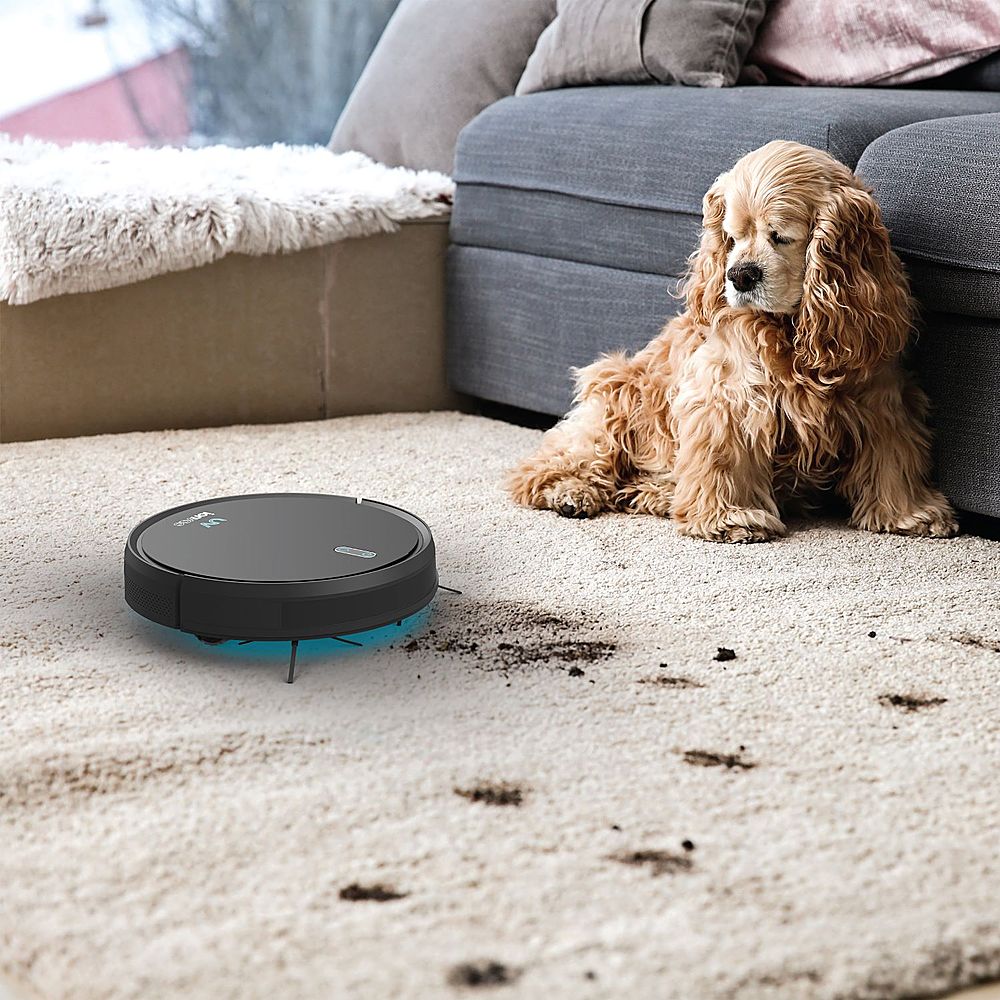 Tzumi - ionvacUV UltraClean Robovac With Smart Mapping and Sanitizing UV Light - Black