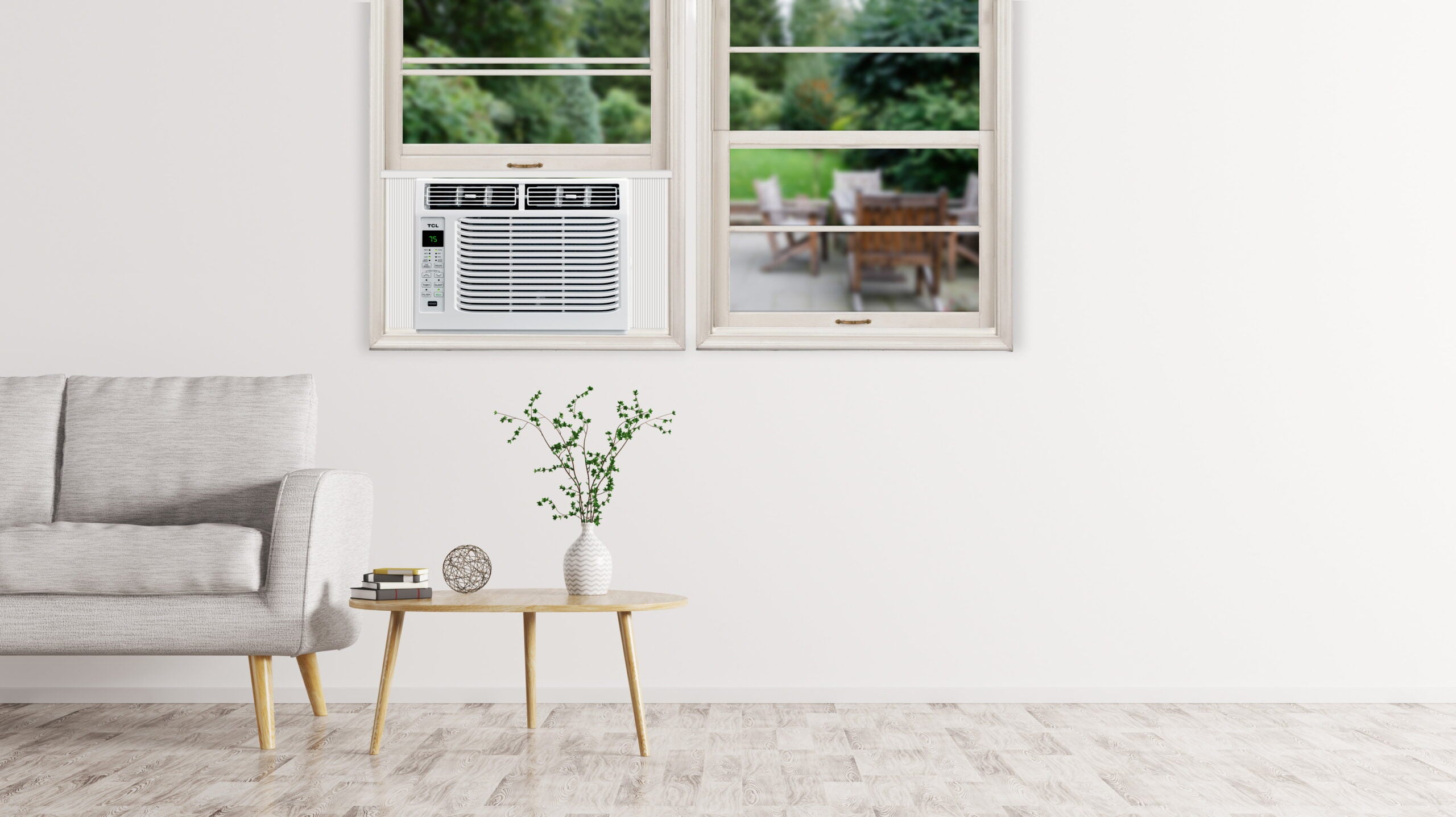 TCL 5，000 BTU White Window Air Conditioner with Remote
