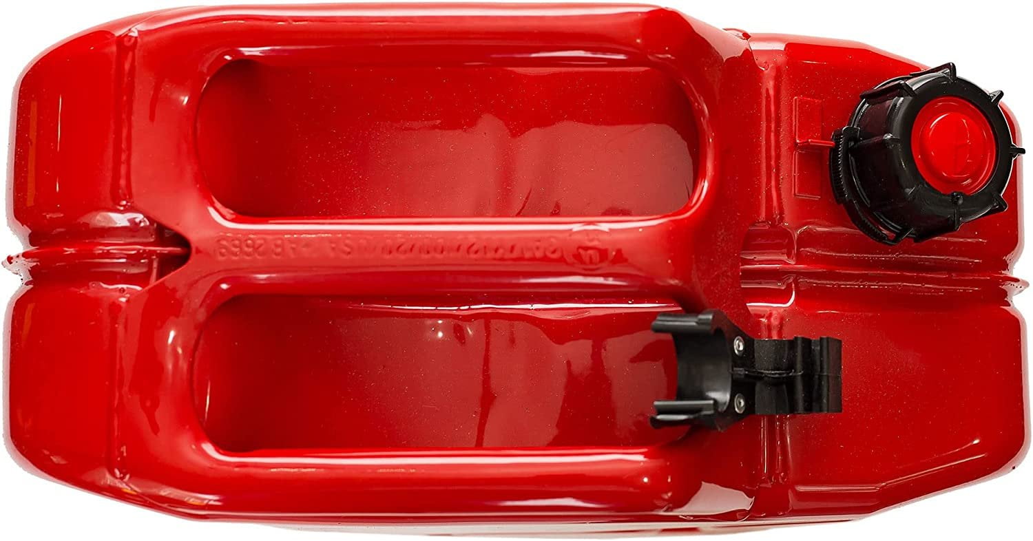 Midwest Can 5-Gal Metal Gas Can w/ Spout 2 Pack