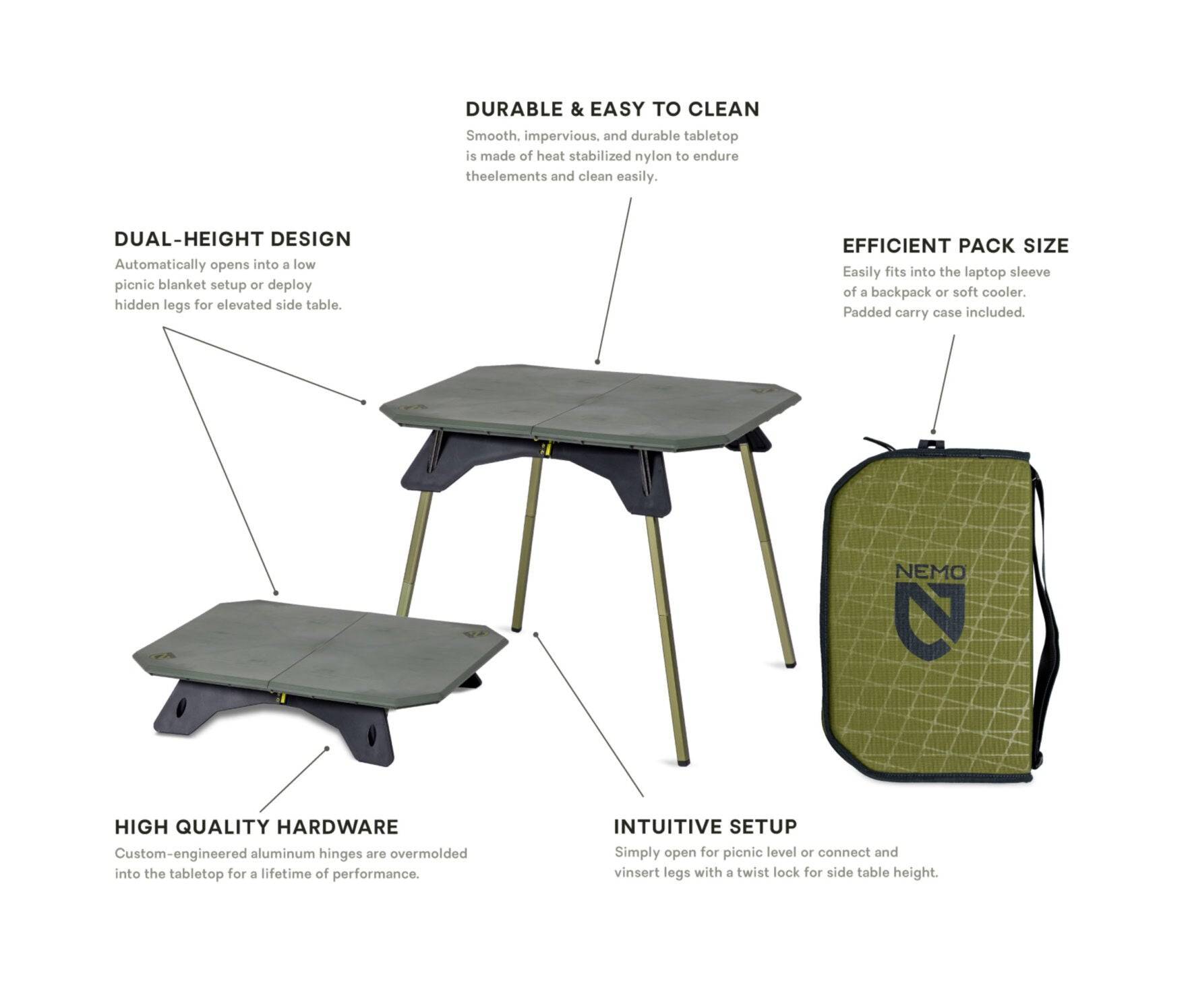 Moonlanderâ¢ Dual-Height Table