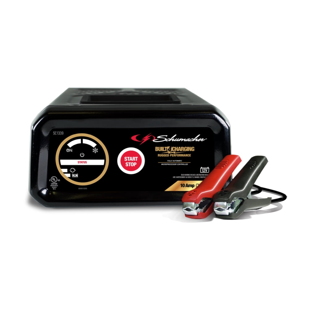 Schumacher Fully Automatic Battery Charger and Maintainer- 10 Amp, 12V