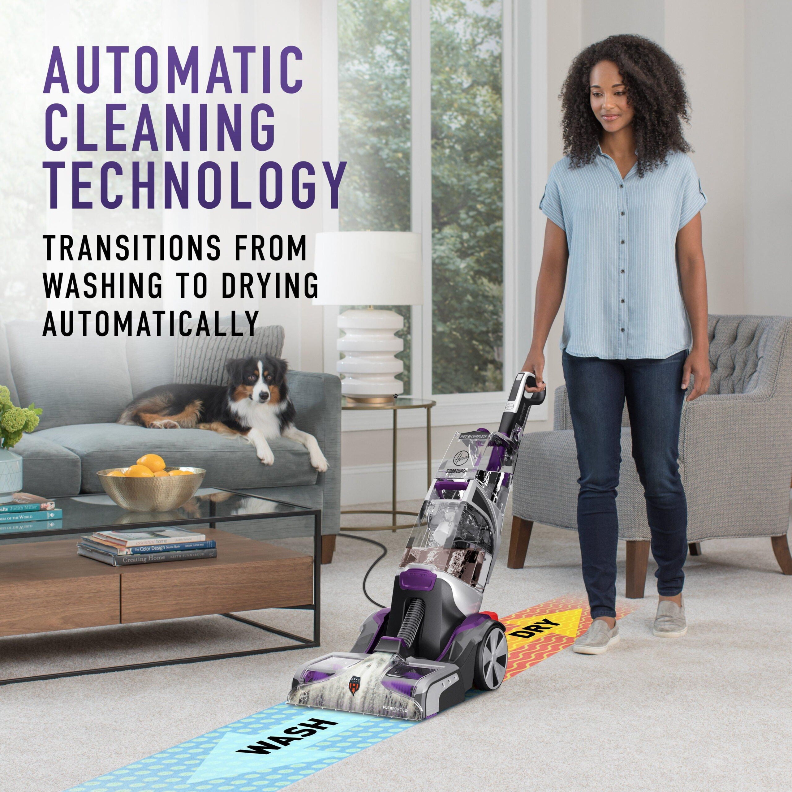 Hoover SmartWash Pet Complete Automatic Carpet Cleaner Machine， FH53010