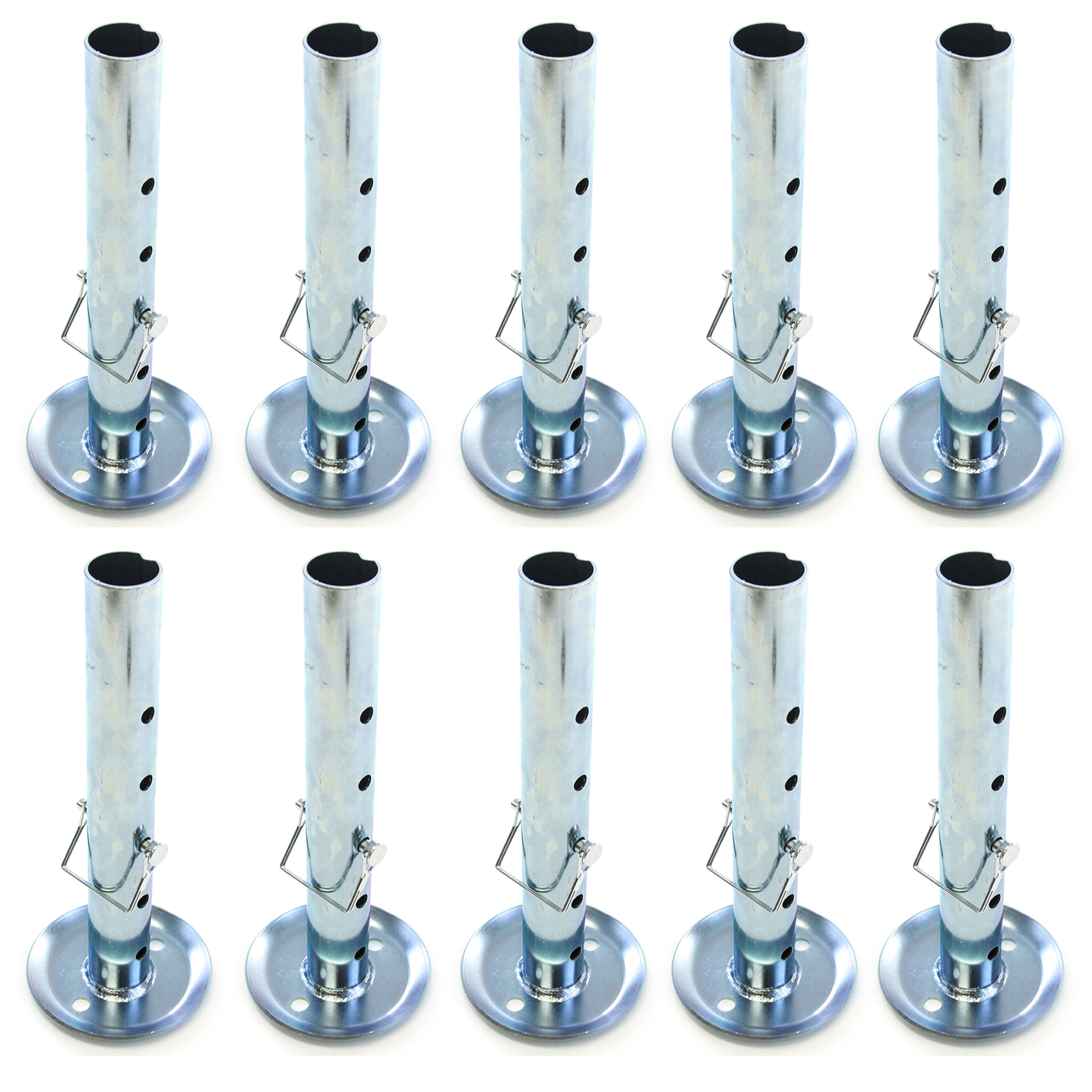 Red Hound Auto Jack 10 Stand Drop Legs for 2 Inch Inner Diameter Jacks Foot Pad Insert Camper Trailer Extra Height