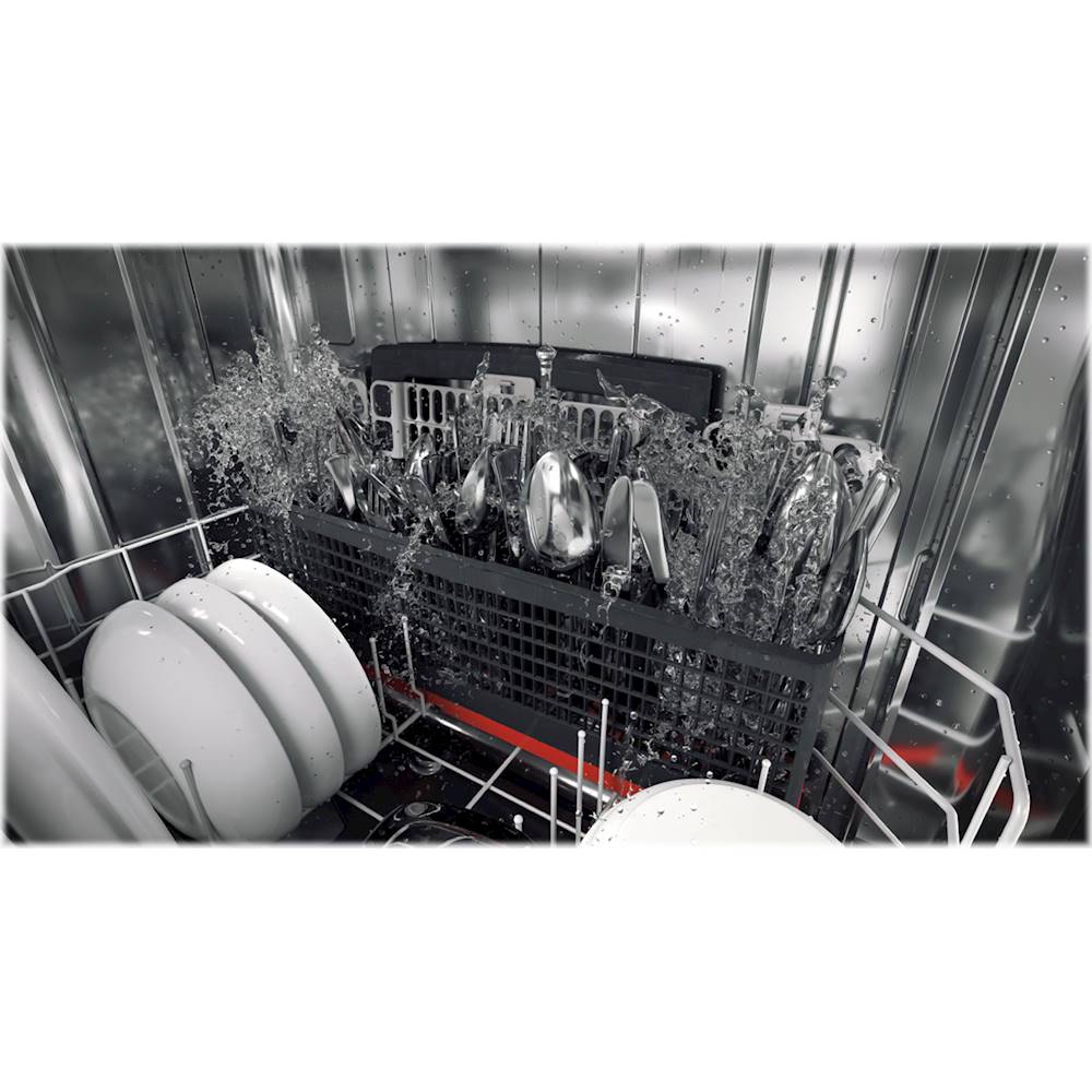 GE Profile - Top Control Built-In Dishwasher with Stainless Steel Tub, 3rd Rack, 45dBA - Slate