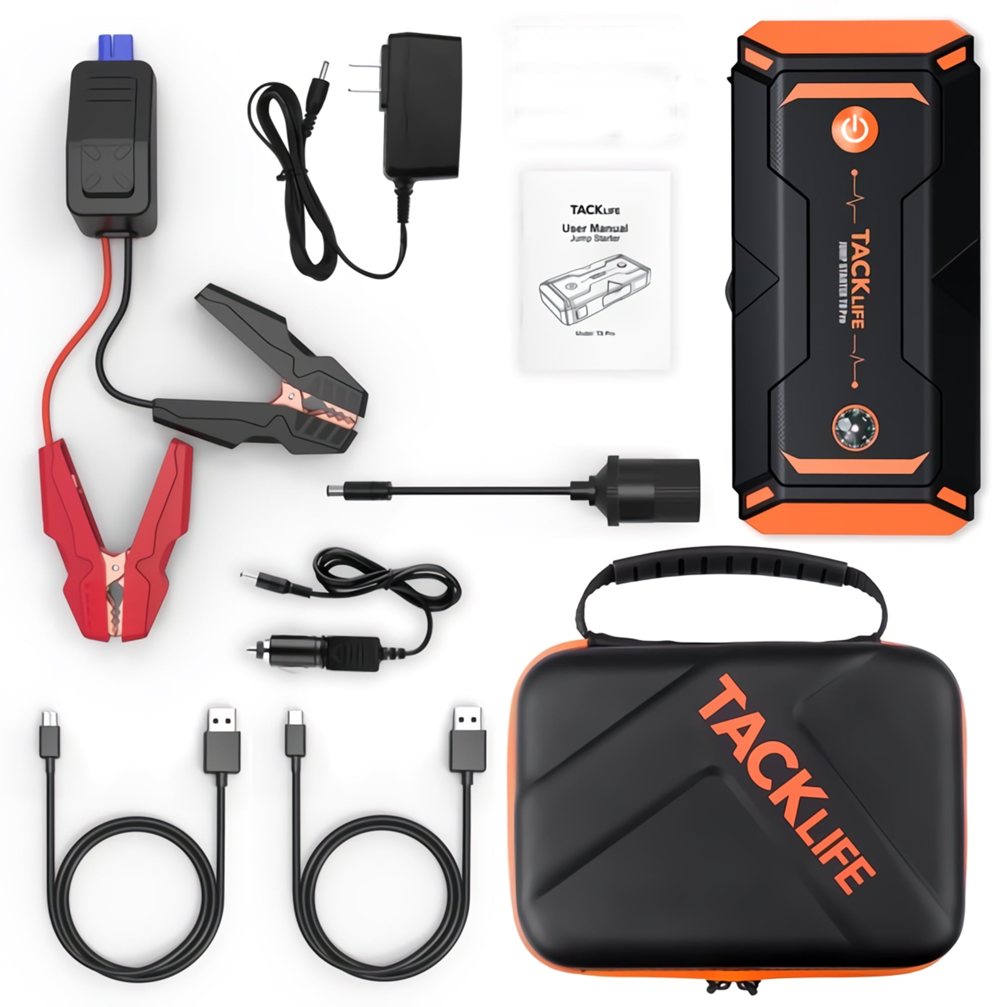 1200A Peak 18000mAh Jump Starter Power Bank with LCD Screen(T8Pro)