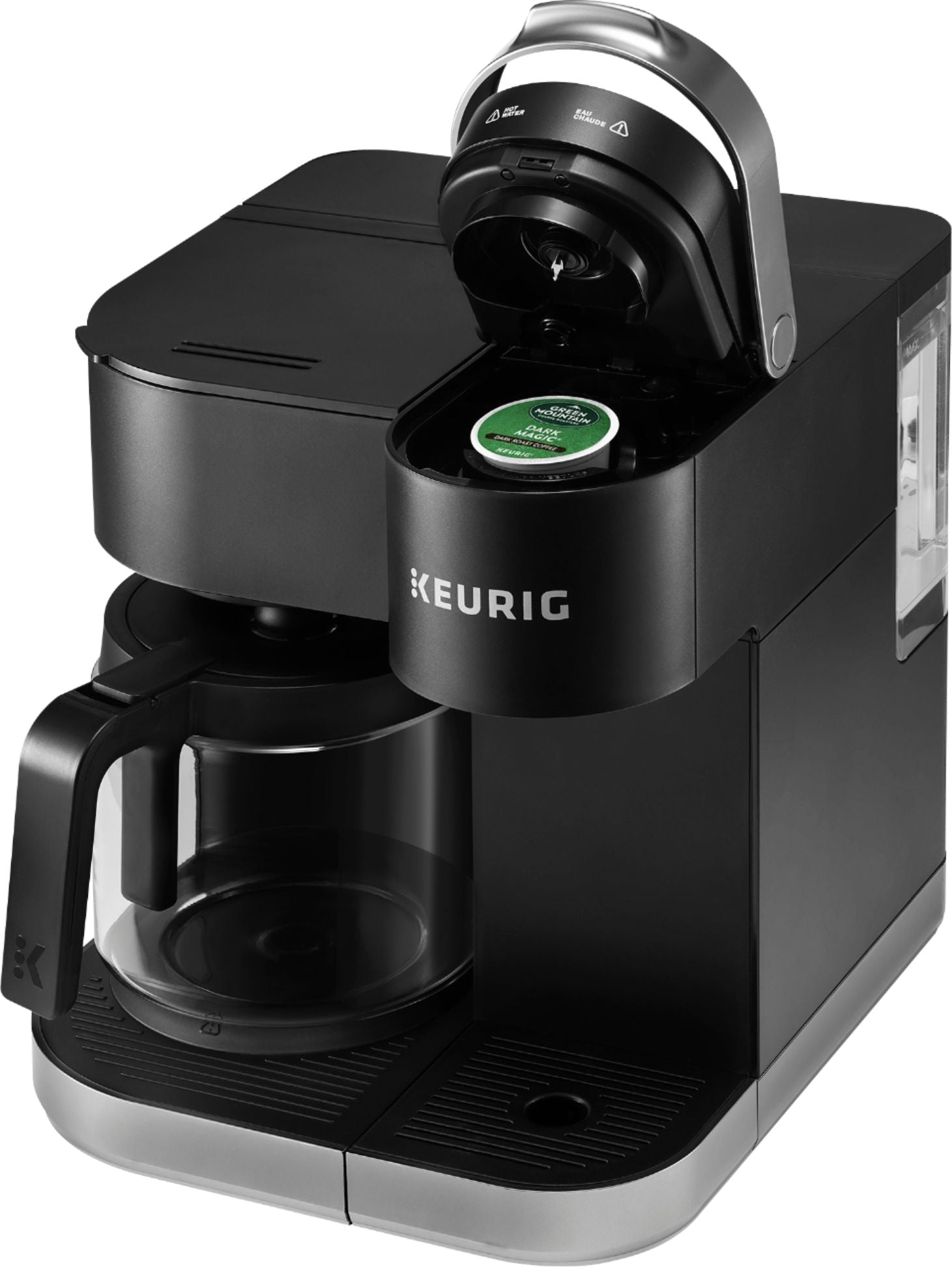 Keurig - K-Duo 12-Cup Coffee Maker and Single Serve K-Cup Brewer - Black
