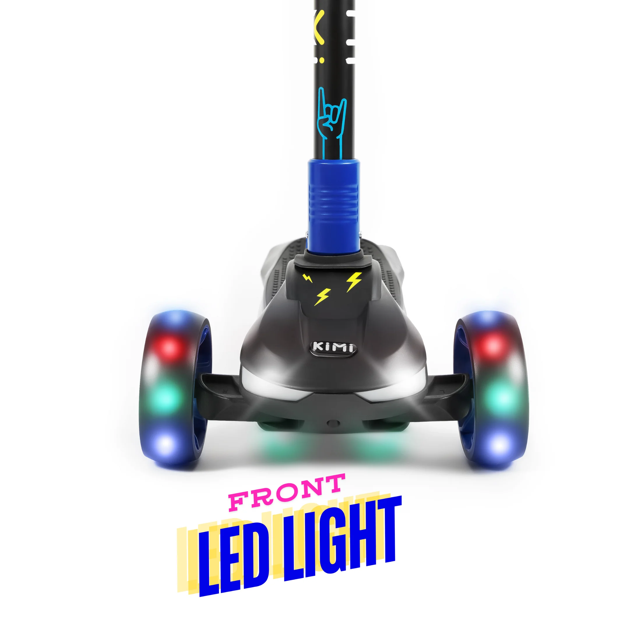 KIMI Kids Toddlers 3-Wheel Electric Scooter, Adjustable, TSA Approved, Ages 2-9, 5MPH, Lights, 10 Miles Range + Charger