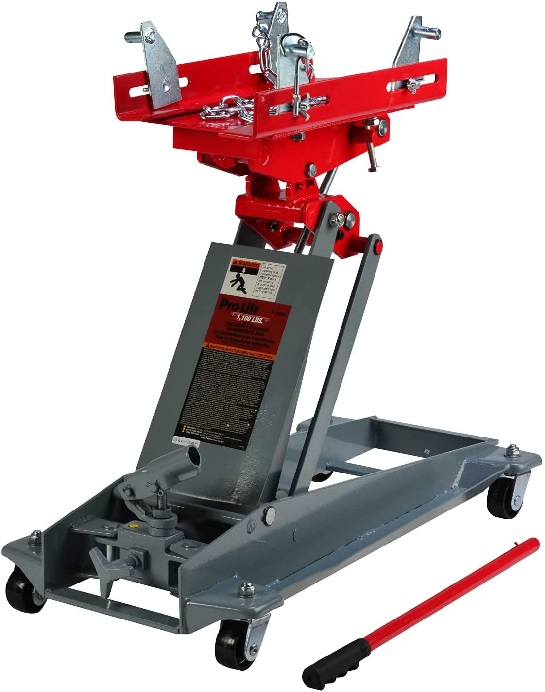 Pro-Lift Low Profile Transmission Jack with 1100 Lbs Capacity