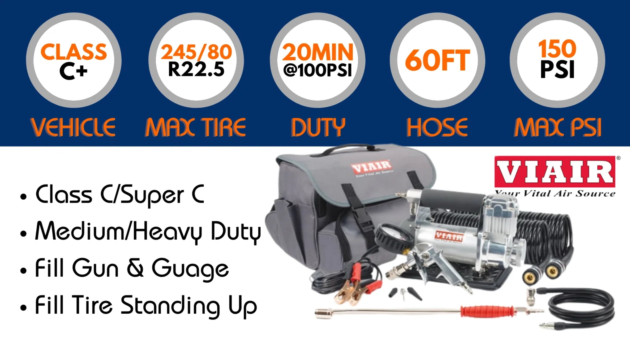 VIAIR 400P-RVS Portable Compressor Kit