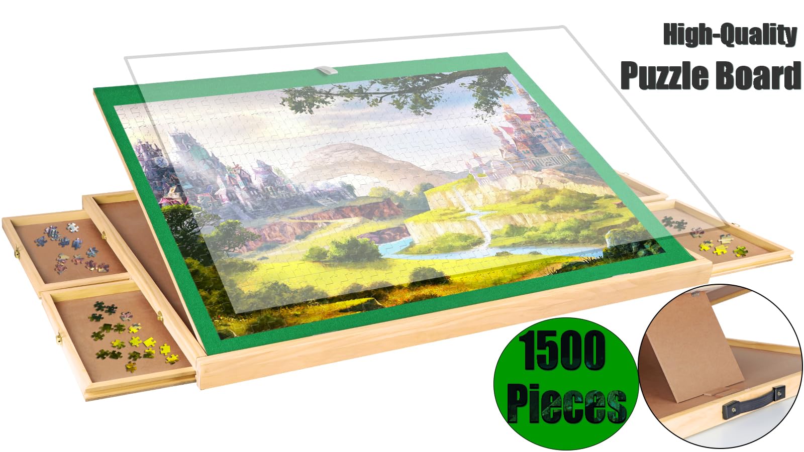 Adjustable Jigsaw Puzzle 1500pcs Drawers