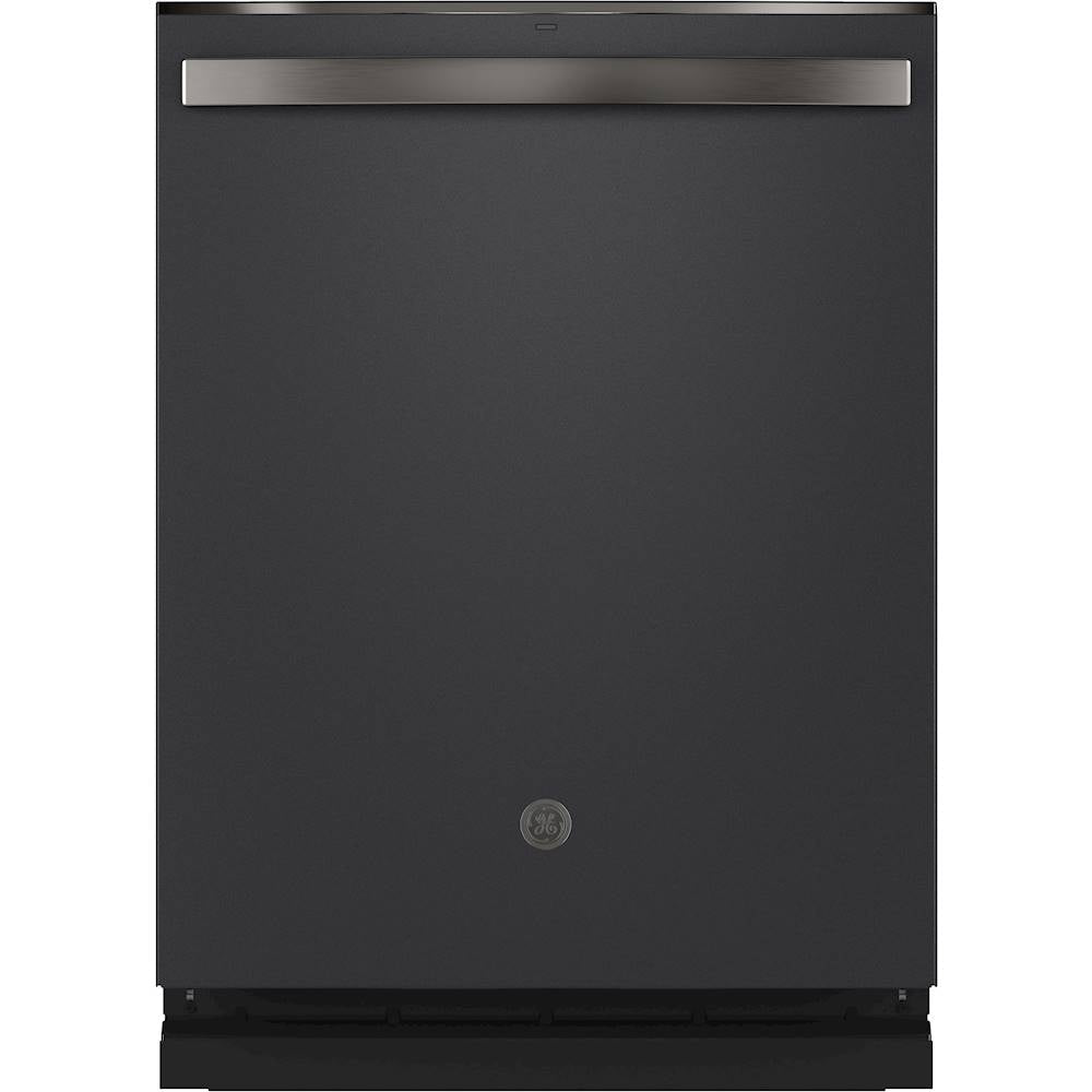 GE - Top Control Built-In Dishwasher with Stainless Steel Tub, 3rd Rack, 46dBA - Black slate