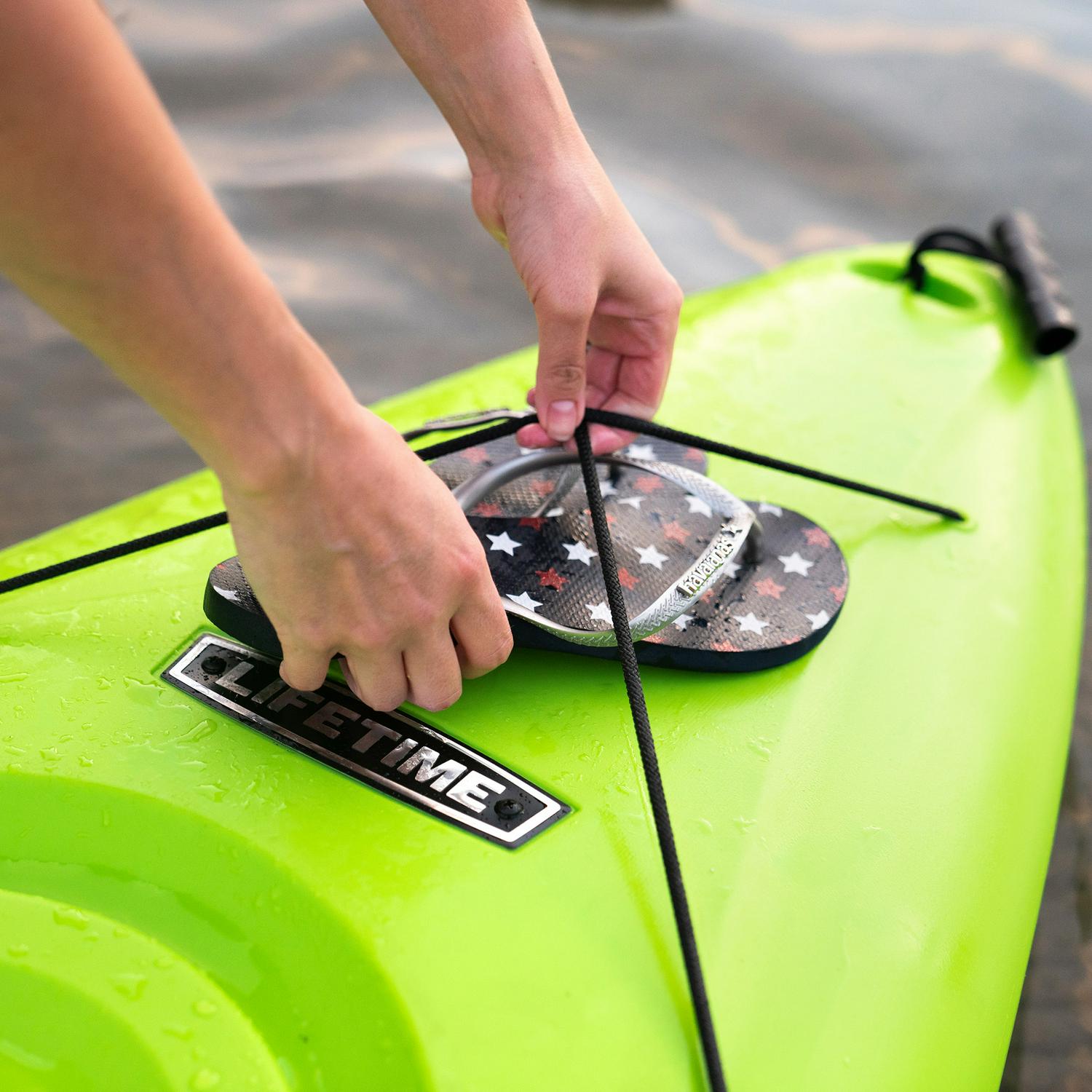 Lifetime Pacer 8 ft Sit-In Kayak (Paddle Included)， Green