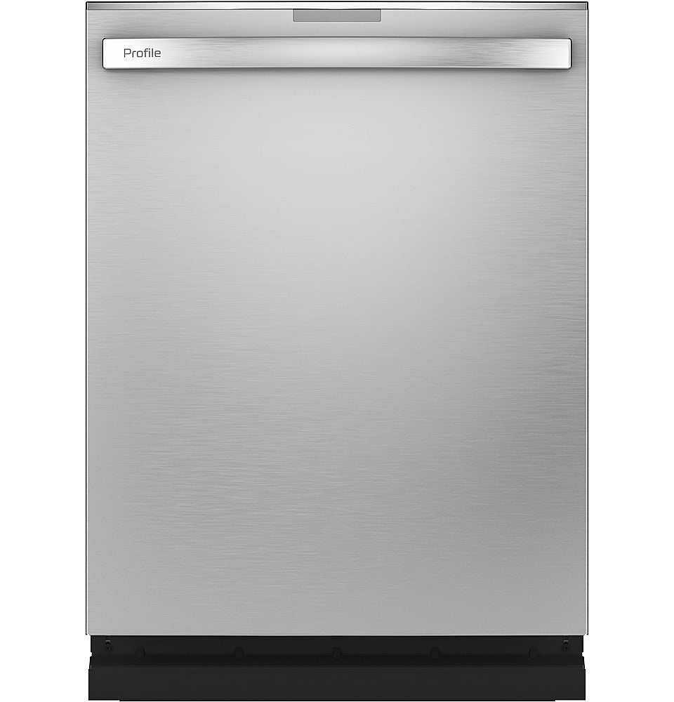 GE Profile - Hidden Control Built-In Dishwasher with Stainless Steel Tub, Fingerprint Resistance, 3rd Rack, 39 dBA - Stainless steel