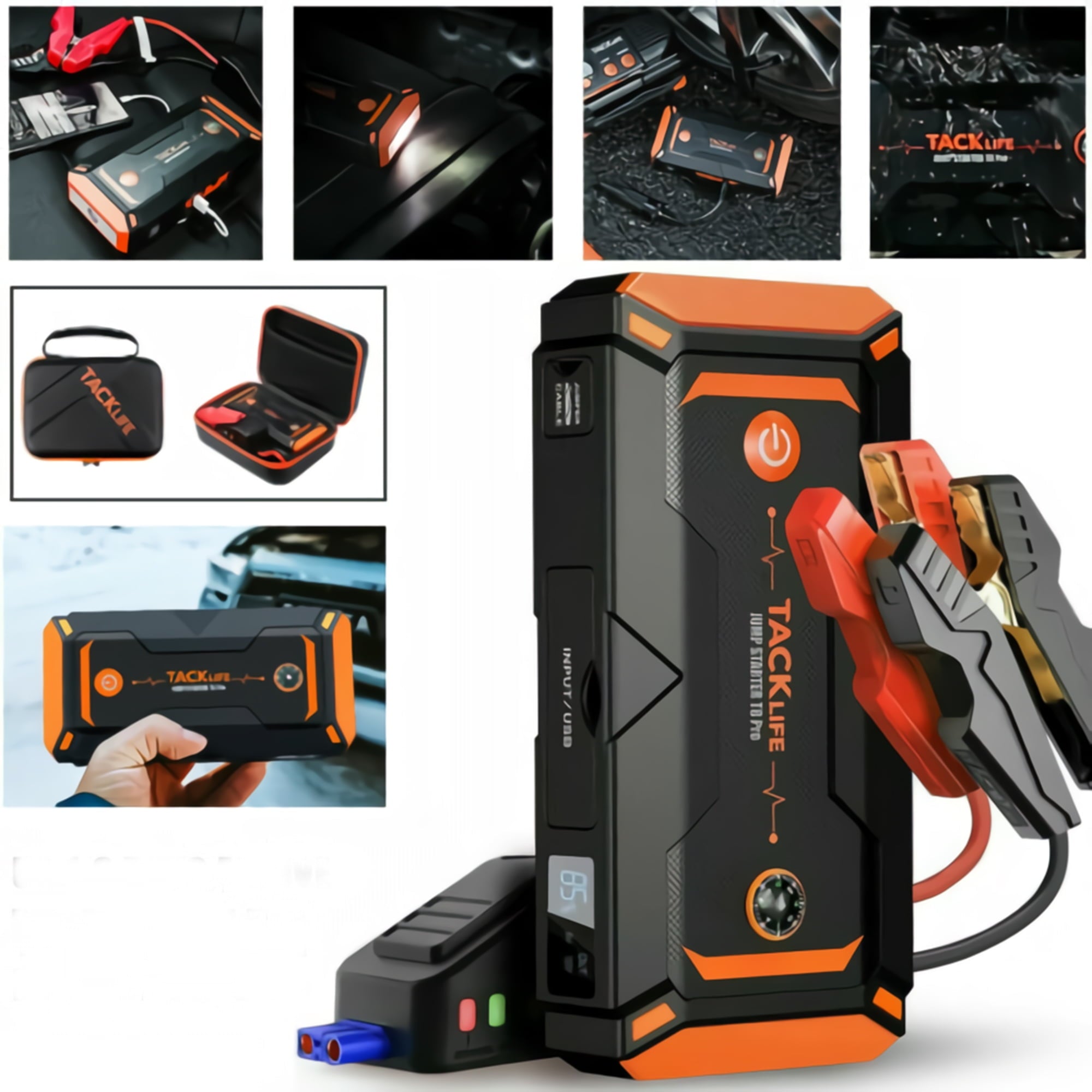 1200A Peak 18000mAh Jump Starter Power Bank with LCD Screen(T8Pro)
