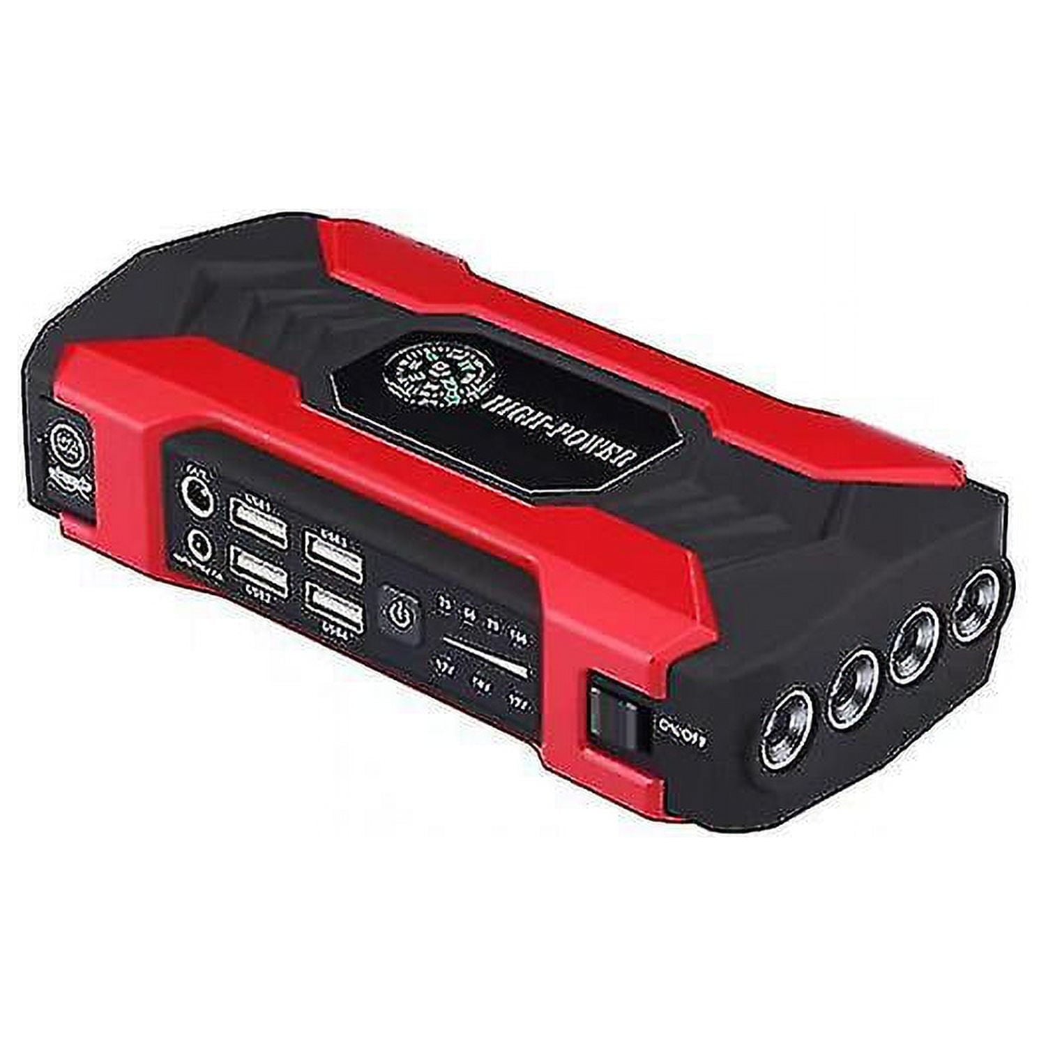Red Lanhu Vehicle Jump Starter,2500A Peak 28000Mah Portable Car Battery Jump Starter For 12V Gas/Diesel,Can Reverse Charg