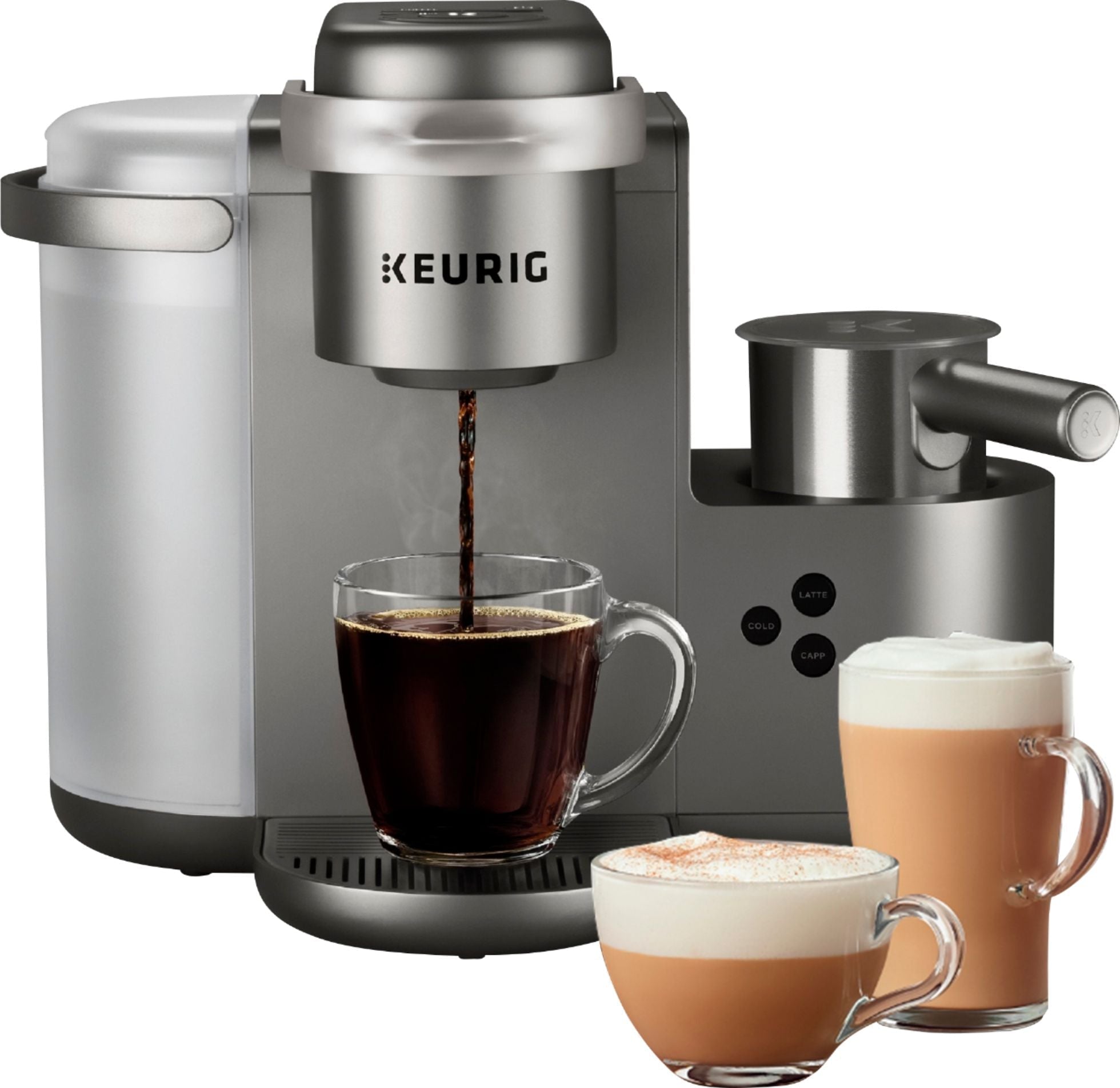 Keurig K-Cafe Special Edition Single Serve K-Cup Pod Coffee Maker with Milk Frother - Nickel 5000200558