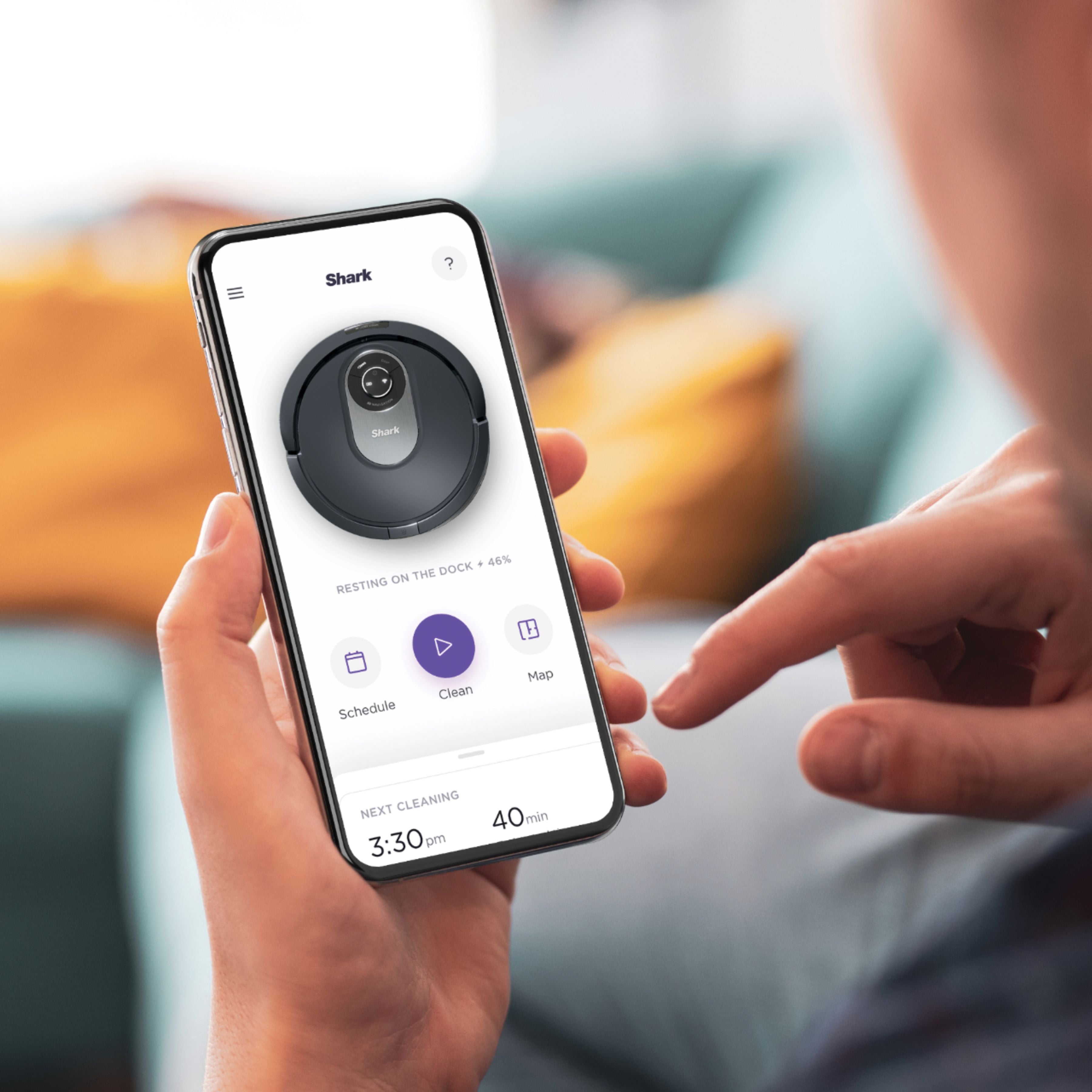 Shark - AI Robot Vacuum RV2001 with Self Cleaning Brushroll, Object Detection, Wi Fi - Gray