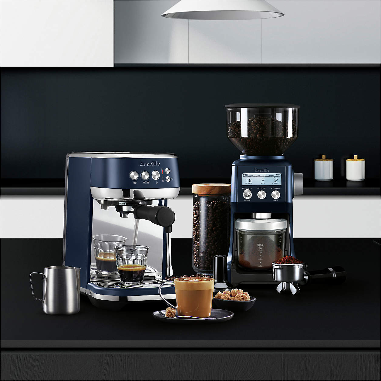 Breville the Bambino Plus Damson Blue Espresso Machine