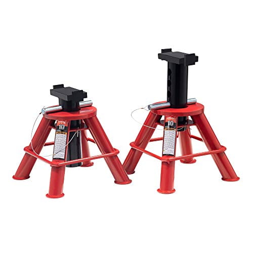 Sunex 1210 10 Ton Low Height Pin Type Jack Stands (Pair)