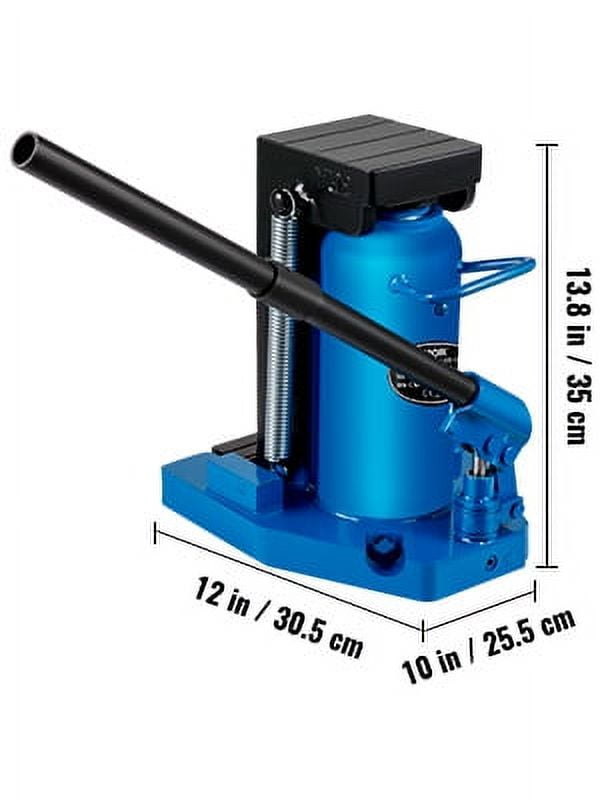 VEVOR Hydraulic Toe Jack, 15 Ton on Toe, 30 Ton on Top Lift Capacity Machine, 6-1/5in Stork Air, Heavy-Duty Steel Claw for Machinery, Industry