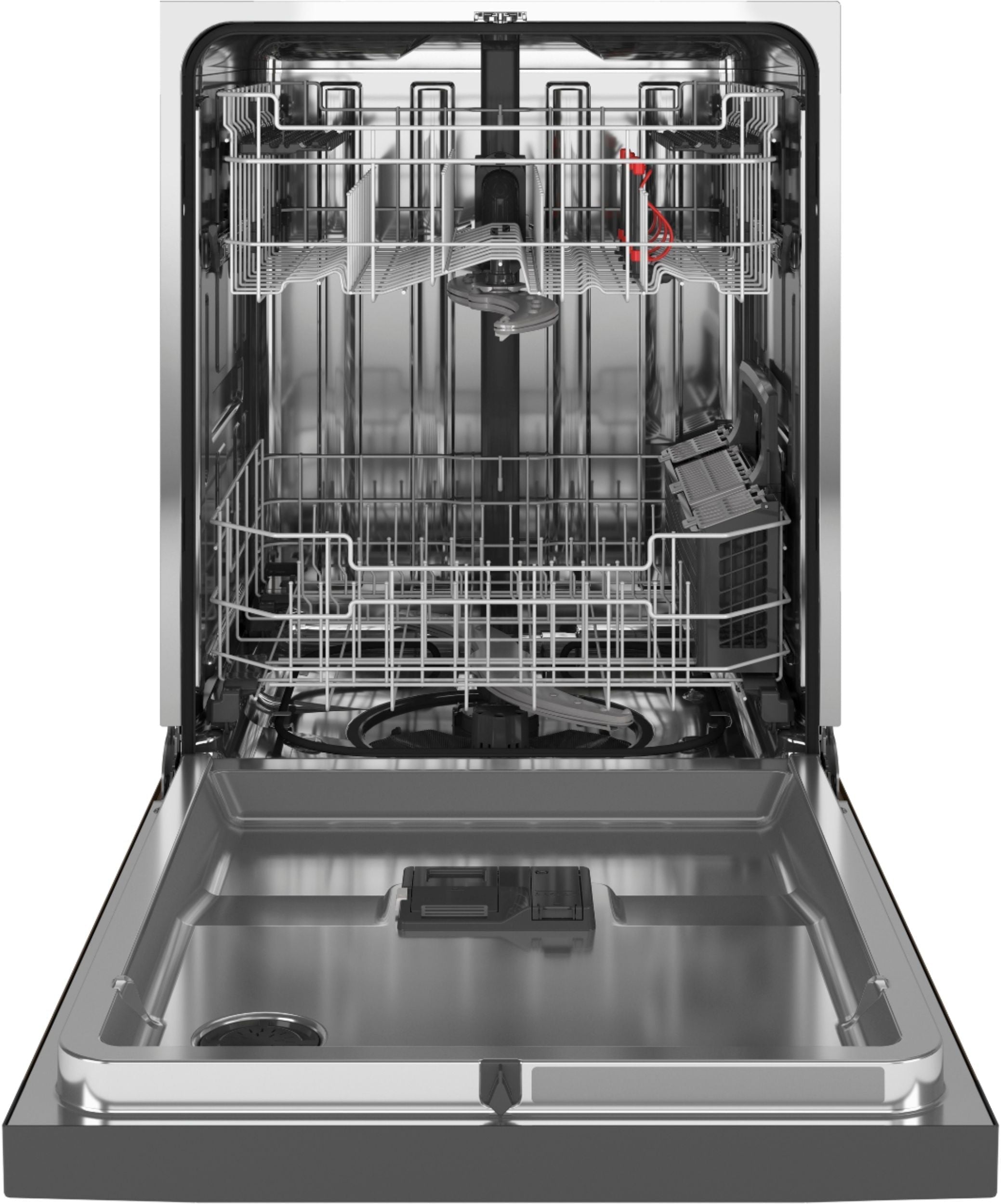 GE - Top Control Built-In Dishwasher with Stainless Steel Tub, 48 dBA - Slate