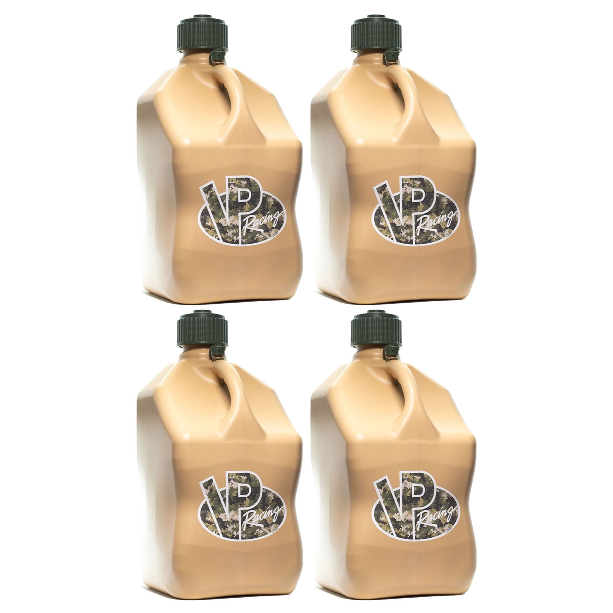 VP Racing 5.5 Gallon Motorsport Racing Automotive Liquid Jug, Tan (4 Pack)