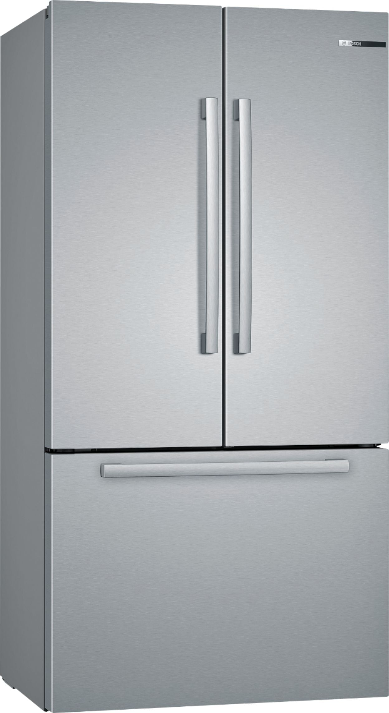 Bosch - 800 Series 21 Cu. Ft. French Door Counter-Depth Smart Refrigerator - Stainless steel