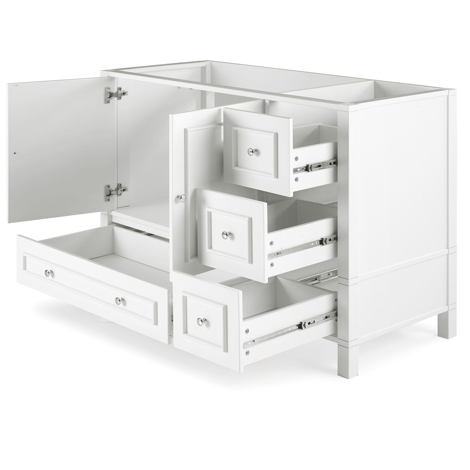 Alaterre Furniture Williamsburg White Vanity Cabinet
