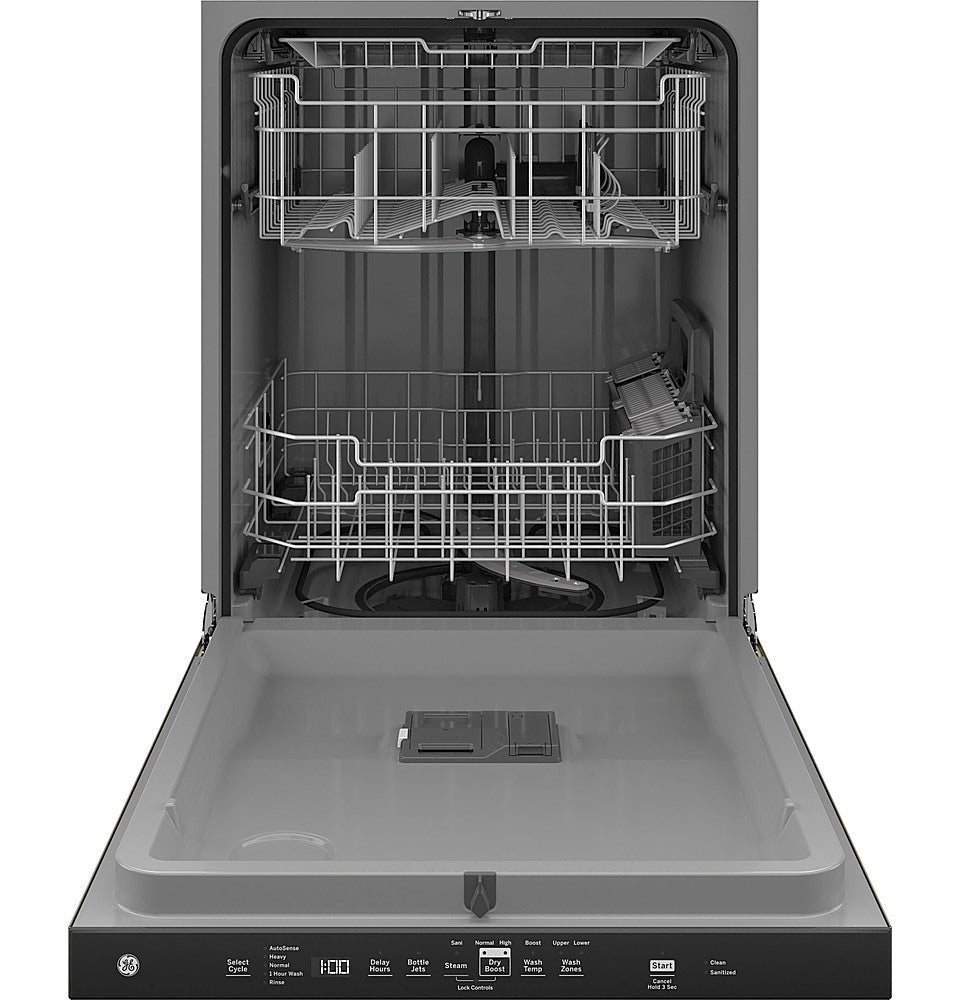 GE - Top Control Built-In Dishwasher with 3rd Rack, Dry Boost, 50 dBa - Slate