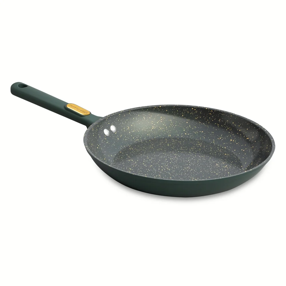 Thyme & Table Non-Stick 12-Piece Granite Cookware Set, Hunter Green