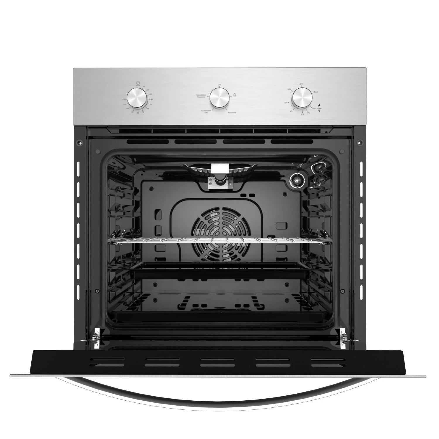 Empava 24-inch 2.3 Cu.ft. Single Propane Gas Wall Oven - Convection Fan in Stainless Steel - EMPV-24WO11L